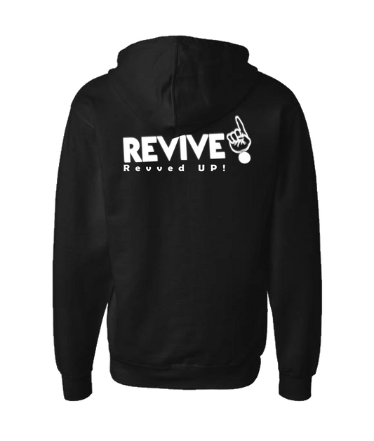 V-RVTOP - DESIGN 1 - Black Zip Up Hoodie