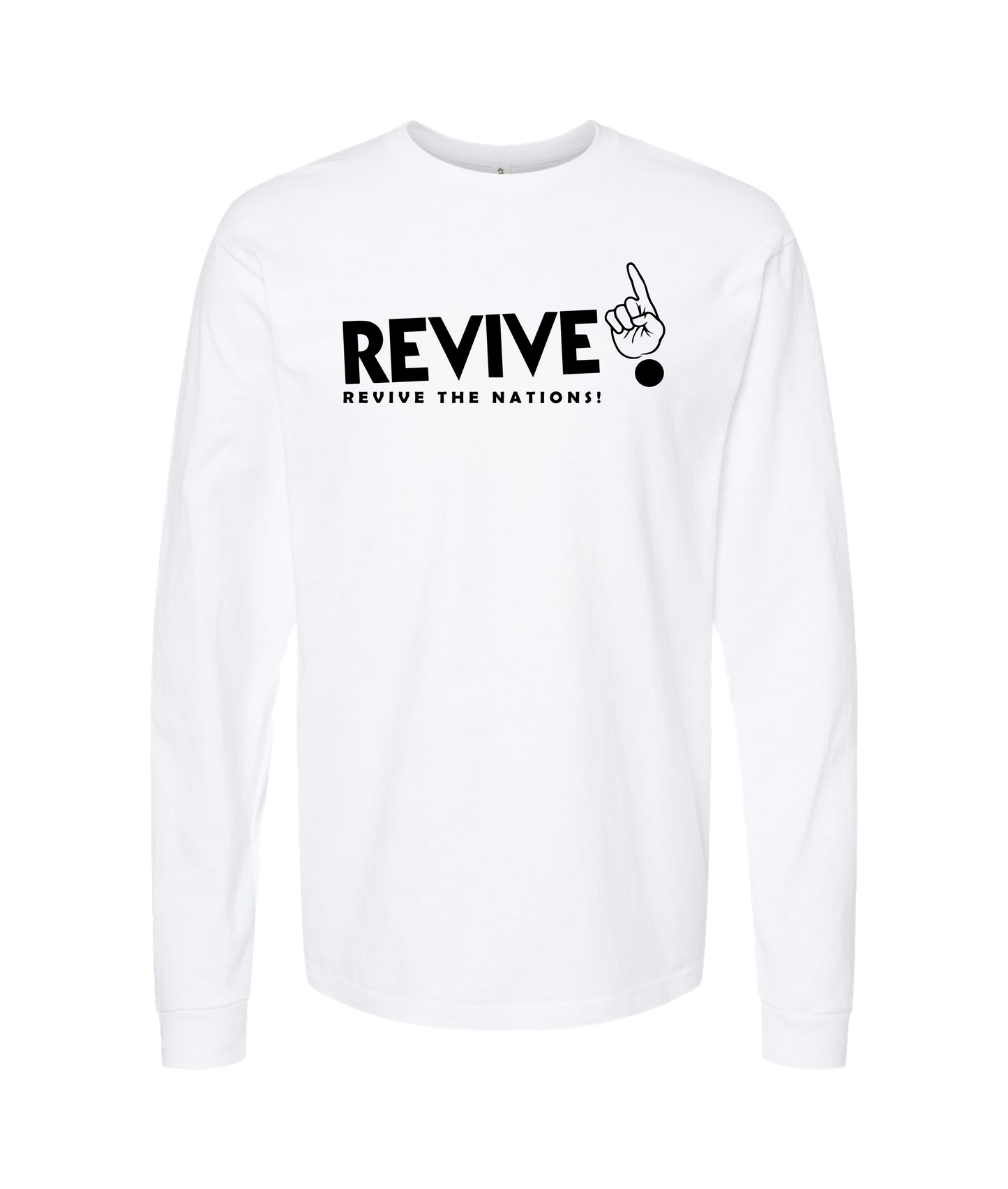 V-RVTOP - DESIGN 1 - White Long Sleeve T
