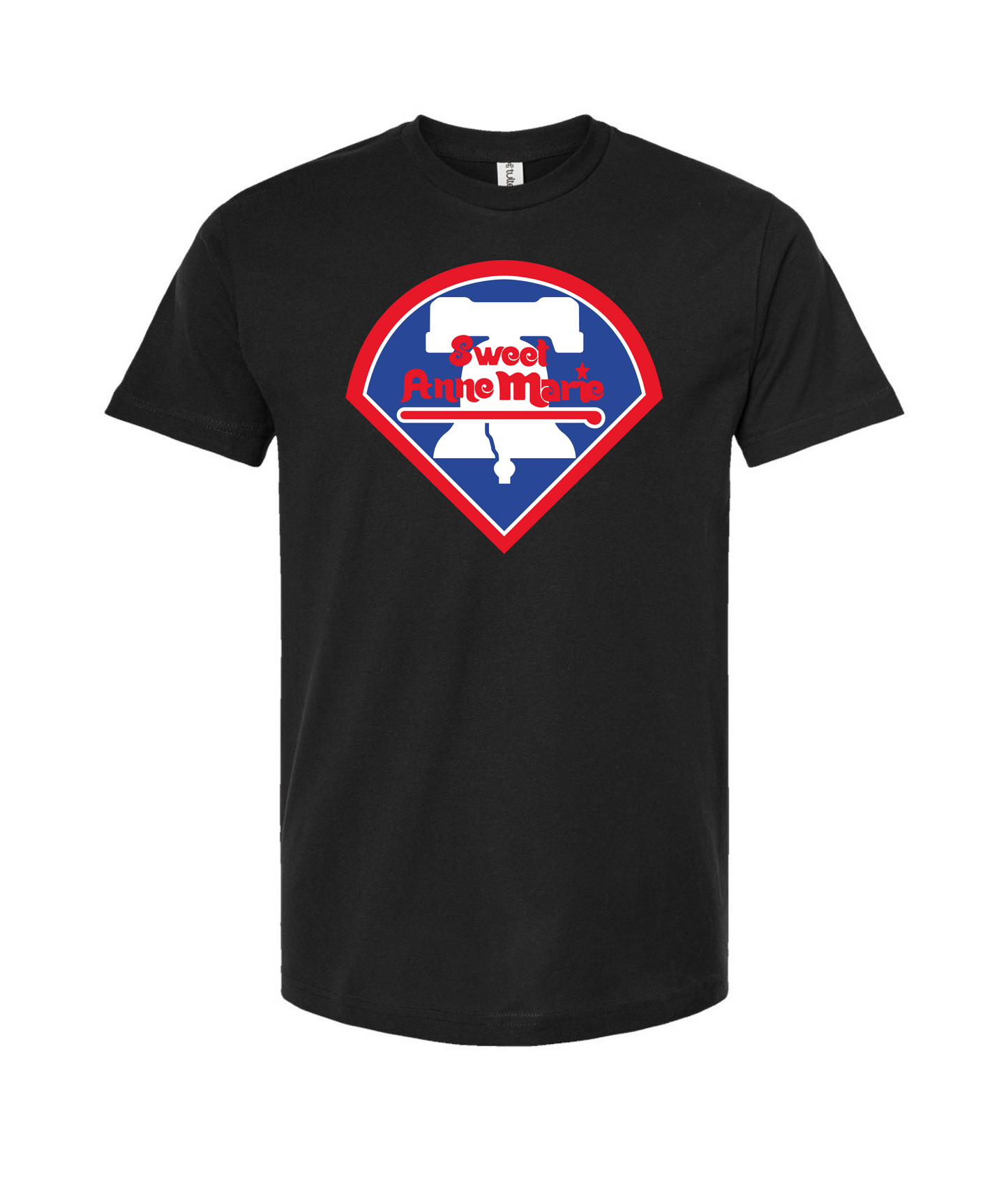 Sweet Anne Marie - Liberty Bell Logo - Black T-Shirt