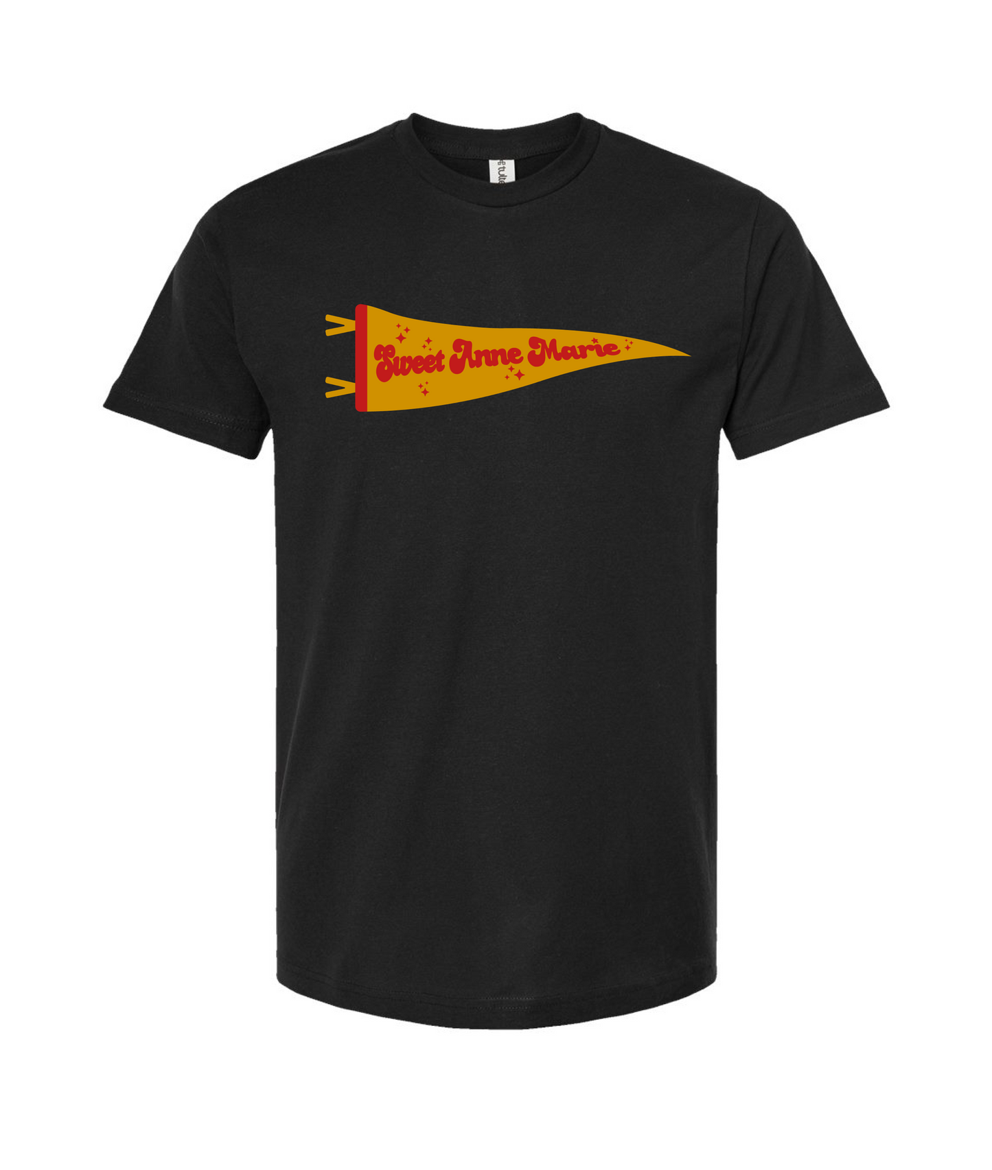 Sweet Anne Marie - Flag Logo - Black T-Shirt