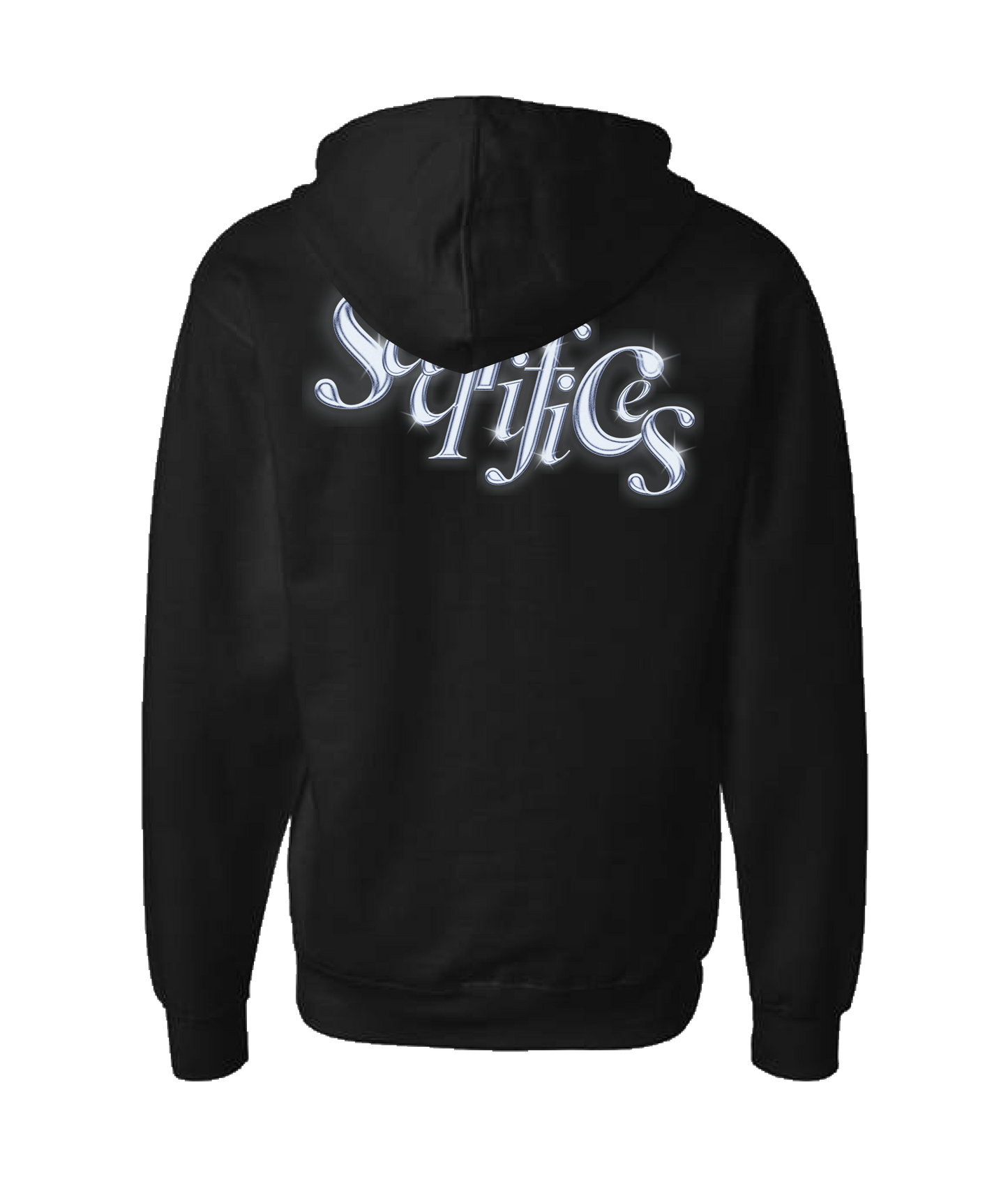 SAQRIFICES - Logo - Black Zip Up Hoodie