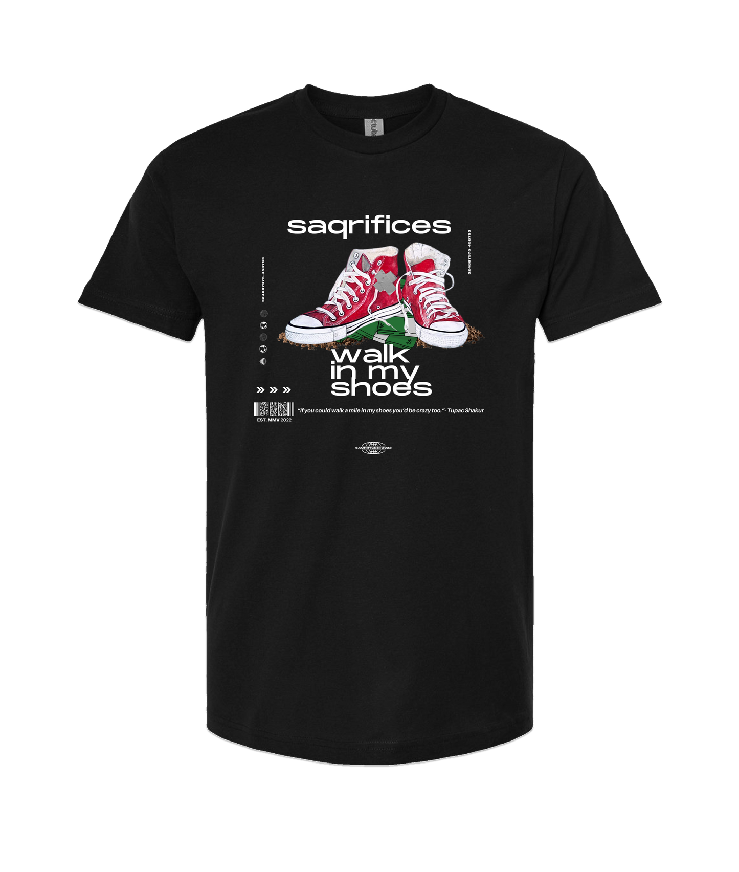 SAQRIFICES - Logo 1 - Black T Shirt