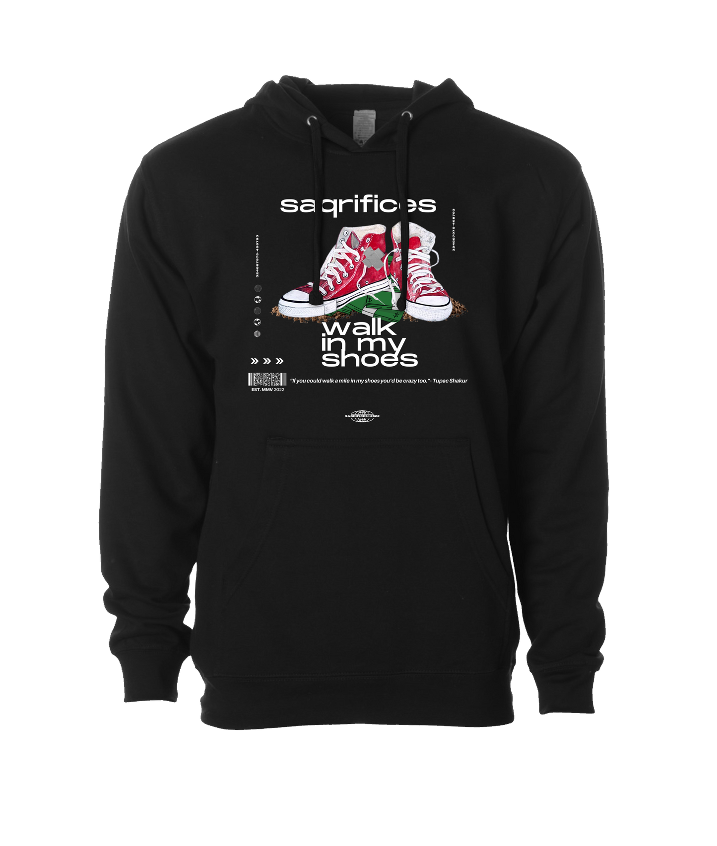 SAQRIFICES - Logo 1 - Black Hoodie