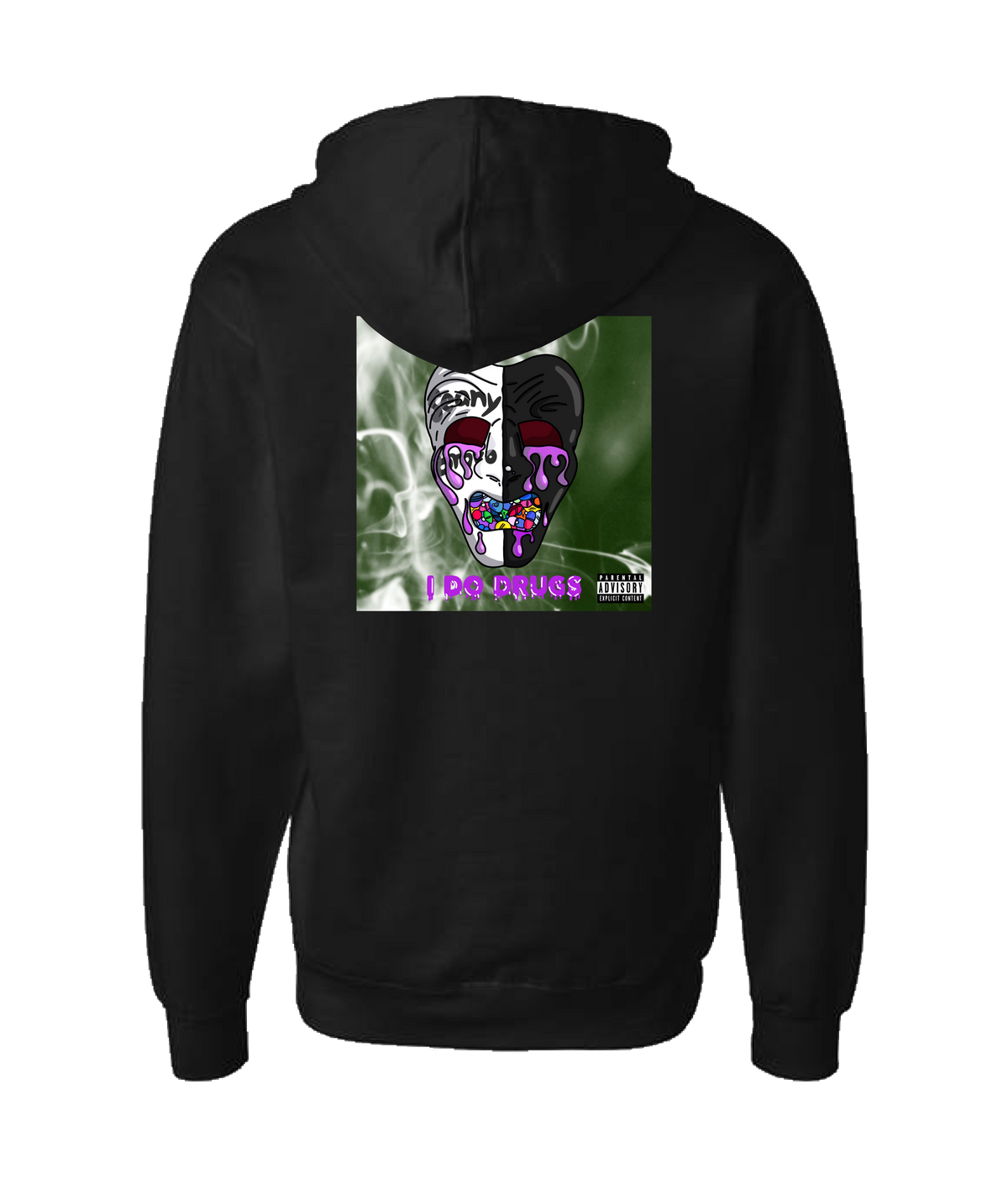 Seany Bravo - I Do Drugs - Black Zip Up Hoodie