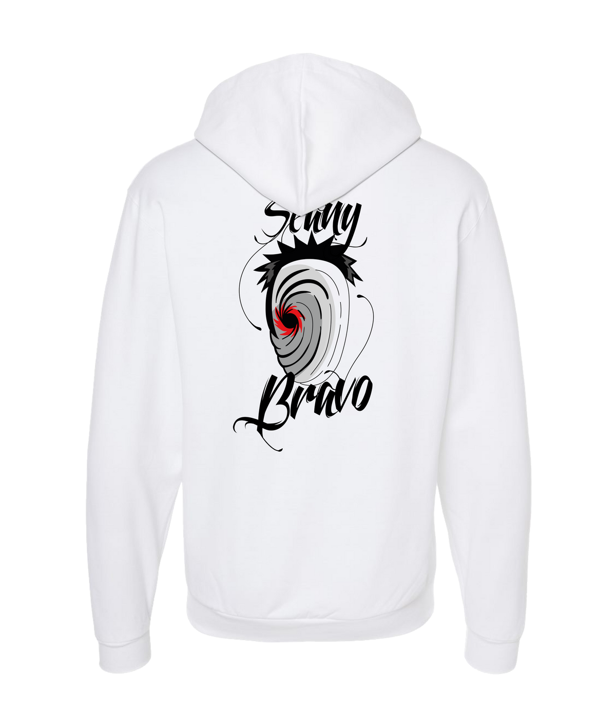 Seany Bravo - Eye - White Zip Up Hoodie