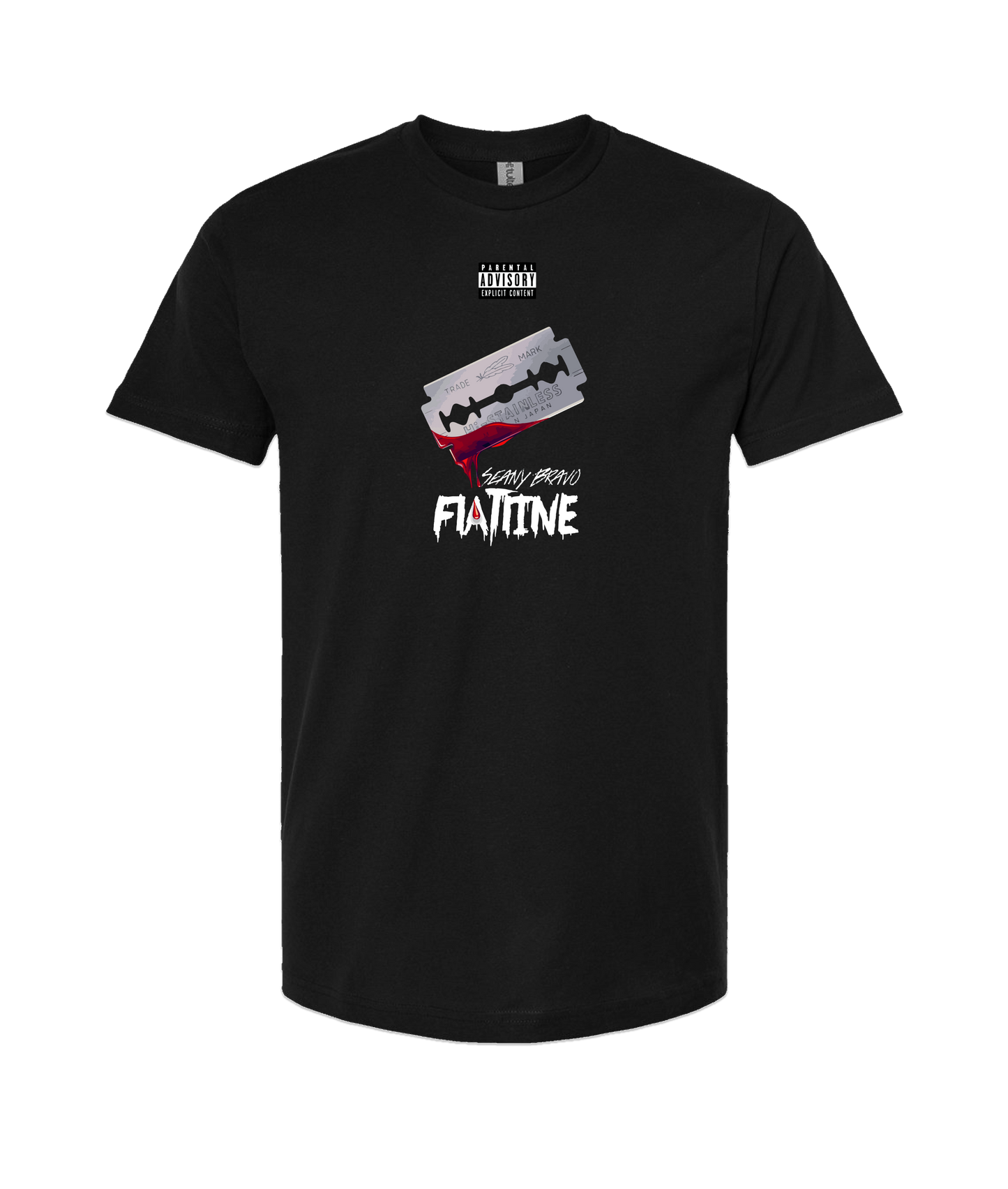 Seany Bravo - Flatline - Black T Shirt
