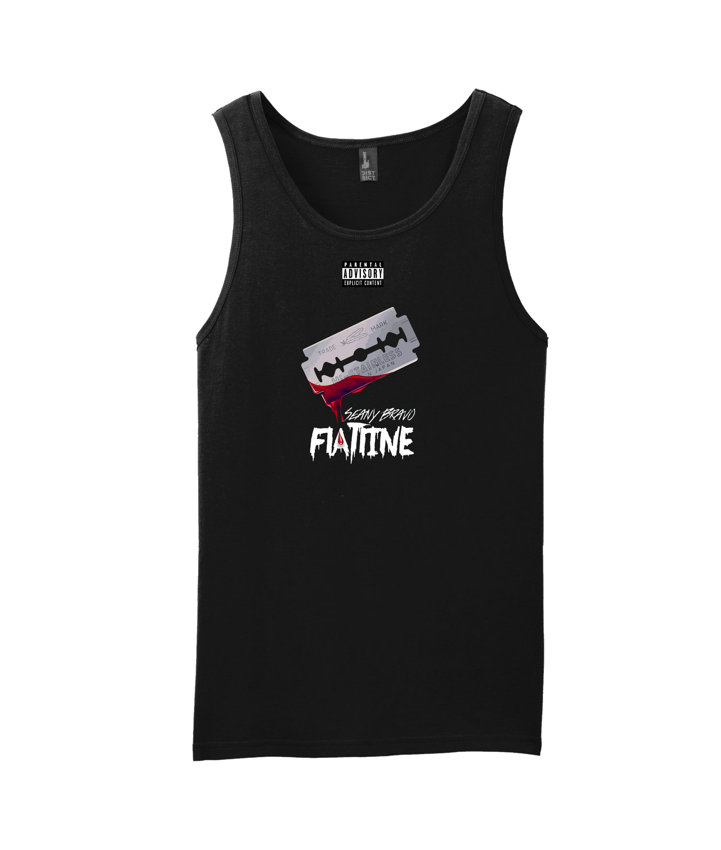 Seany Bravo - Flatline - Black Tank Top