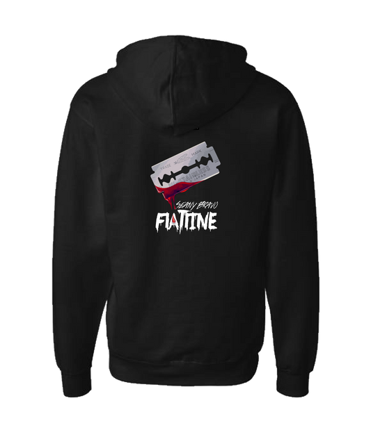 Seany Bravo - Flatline - Black Zip Up Hoodie