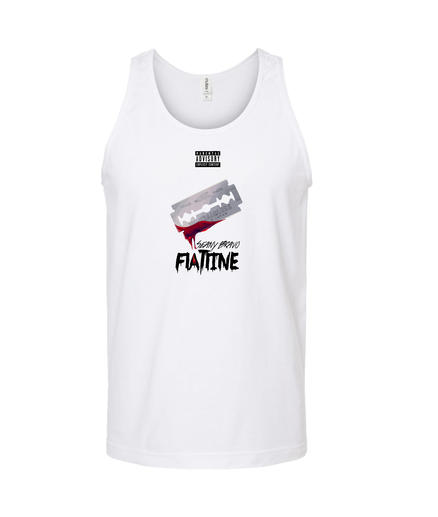 Seany Bravo - Flatline - White Tank Top