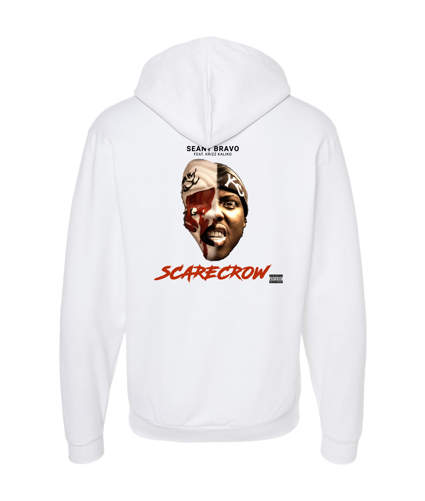 Seany Bravo - Scarecrow - White Zip Up Hoodie