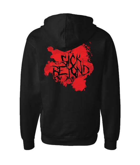 Sick Beyond - Blood - Black Zip Up Hoodie