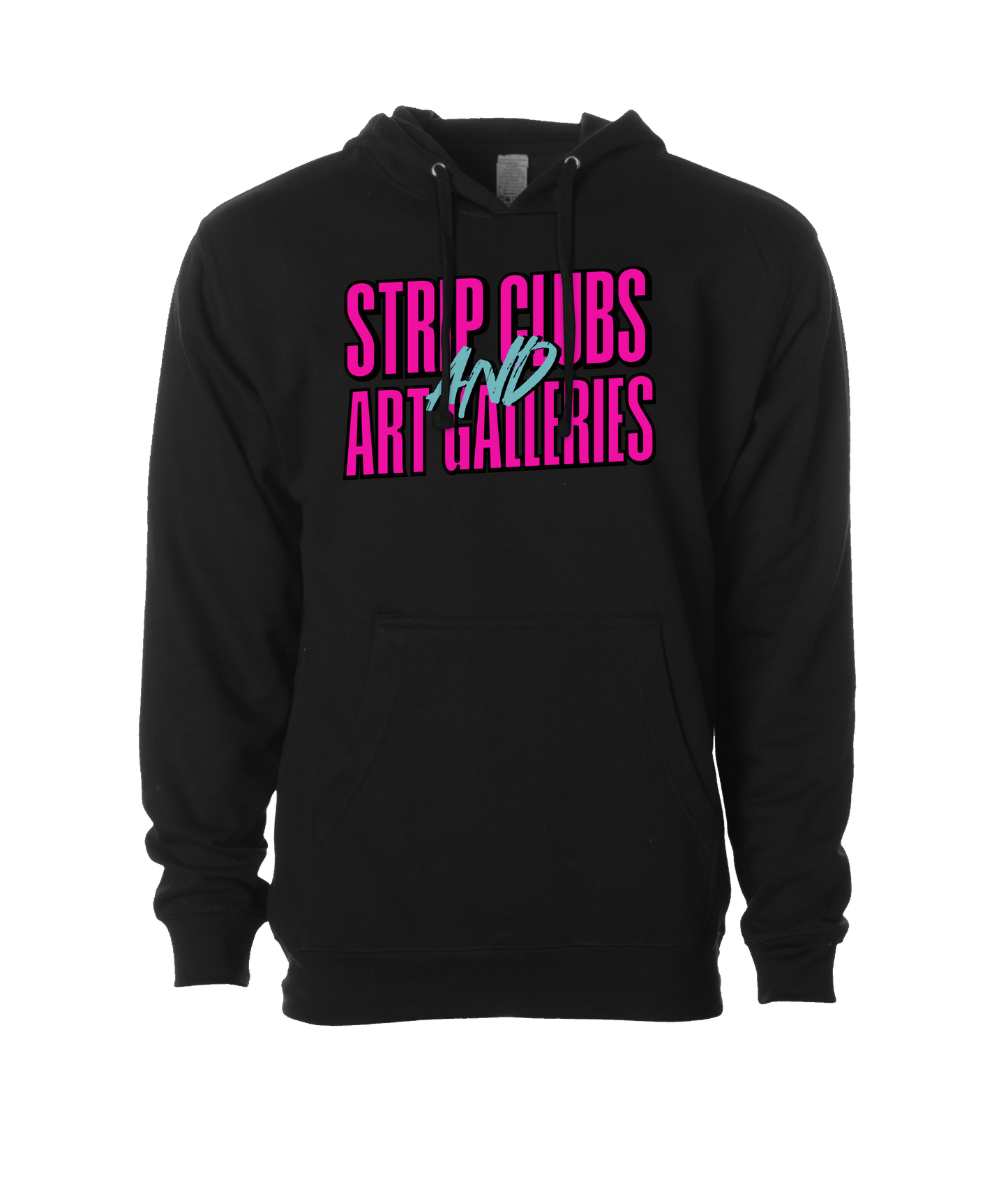 StripClubs and Art Galleries - Logo Tee - Black Hoodie