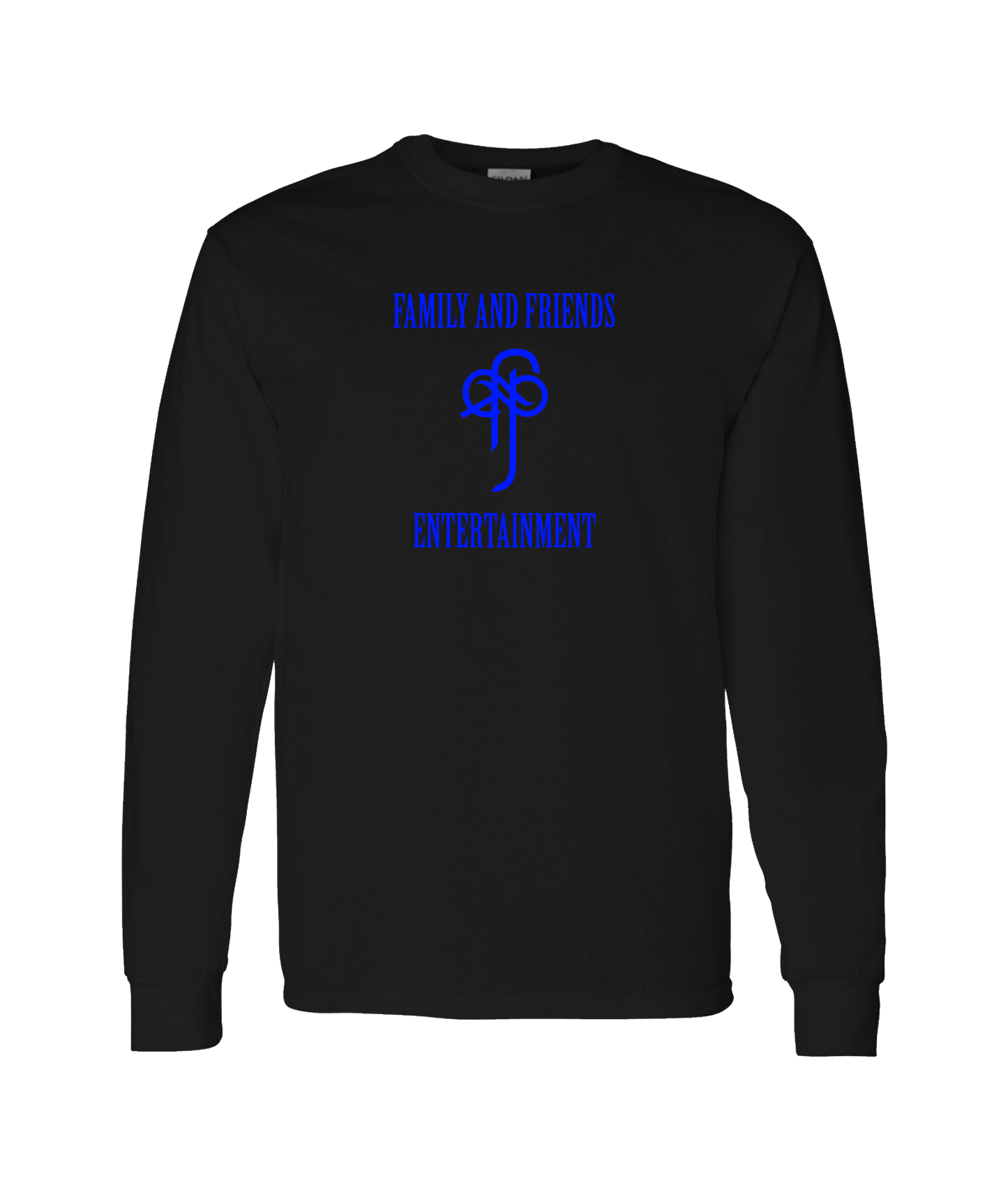 Sincrawford - Family and Friends Ent. (Blue) - Black Long Sleeve T