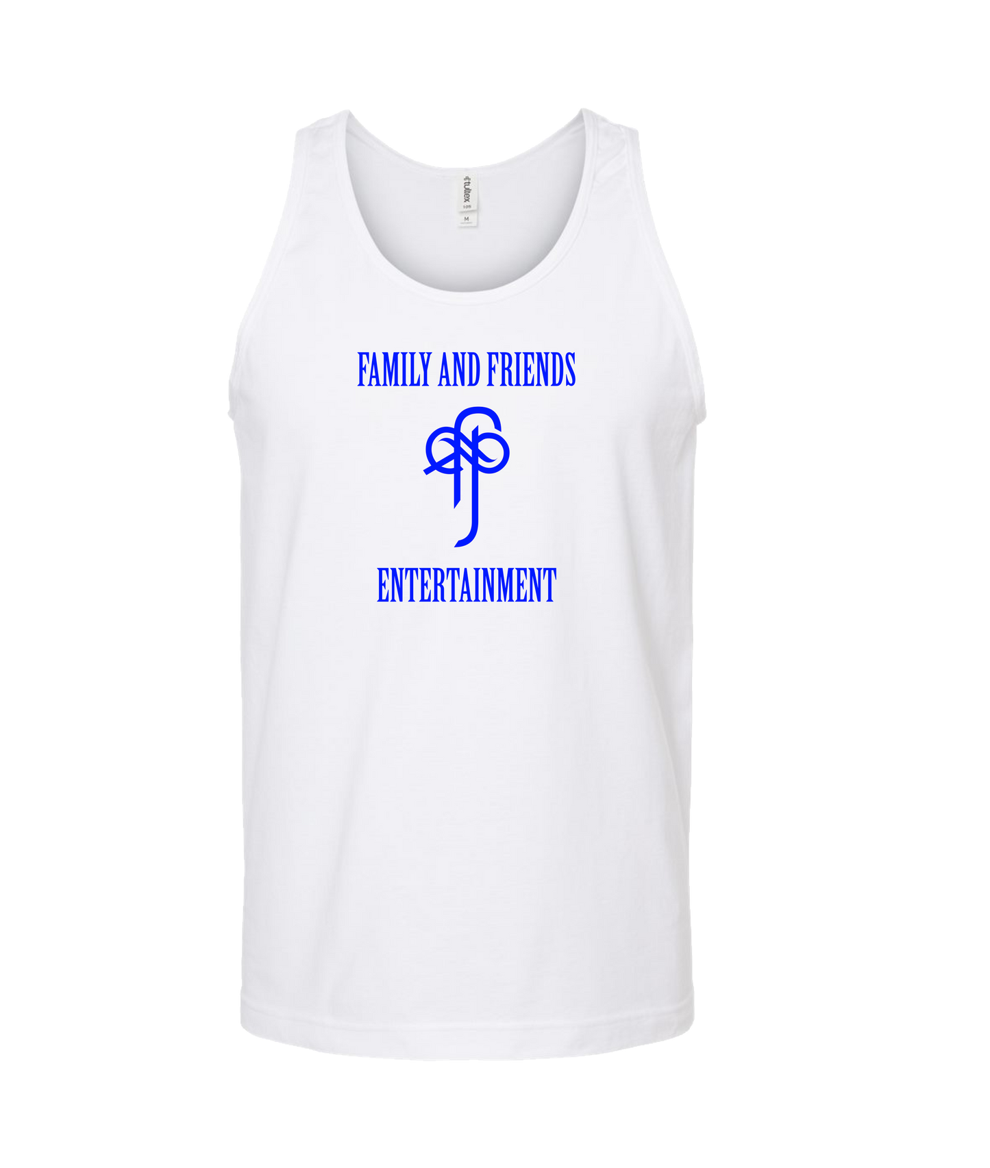 Sincrawford - Family and Friends Ent. (Blue) - White Tank Top
