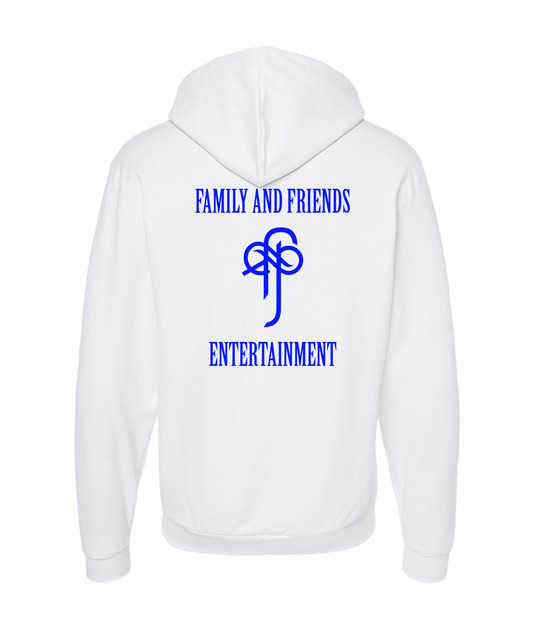 Sincrawford - Family and Friends Ent. (Blue) - White Zip Up Hoodie