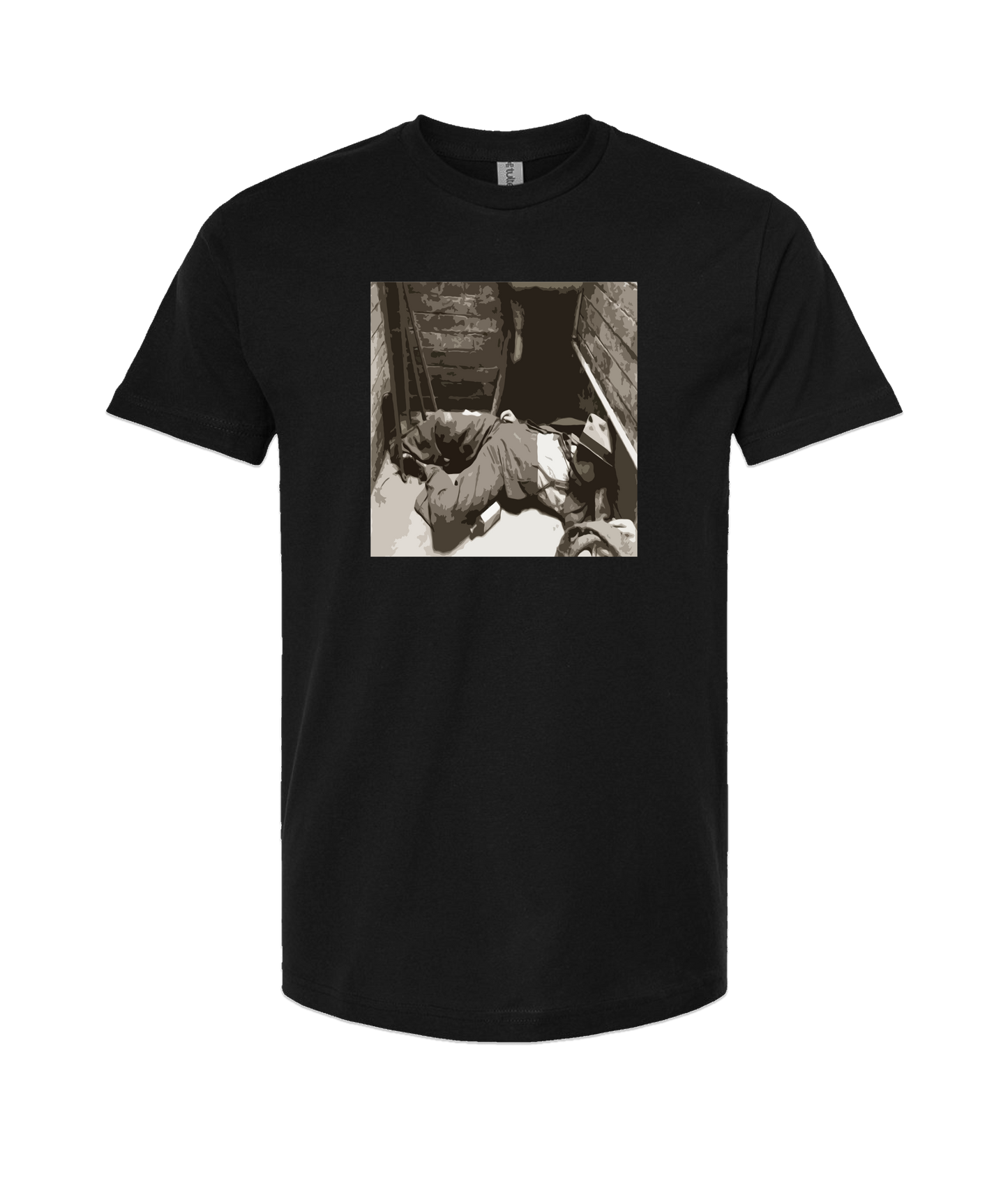 Sincrawford - Man Down - Black T-Shirt