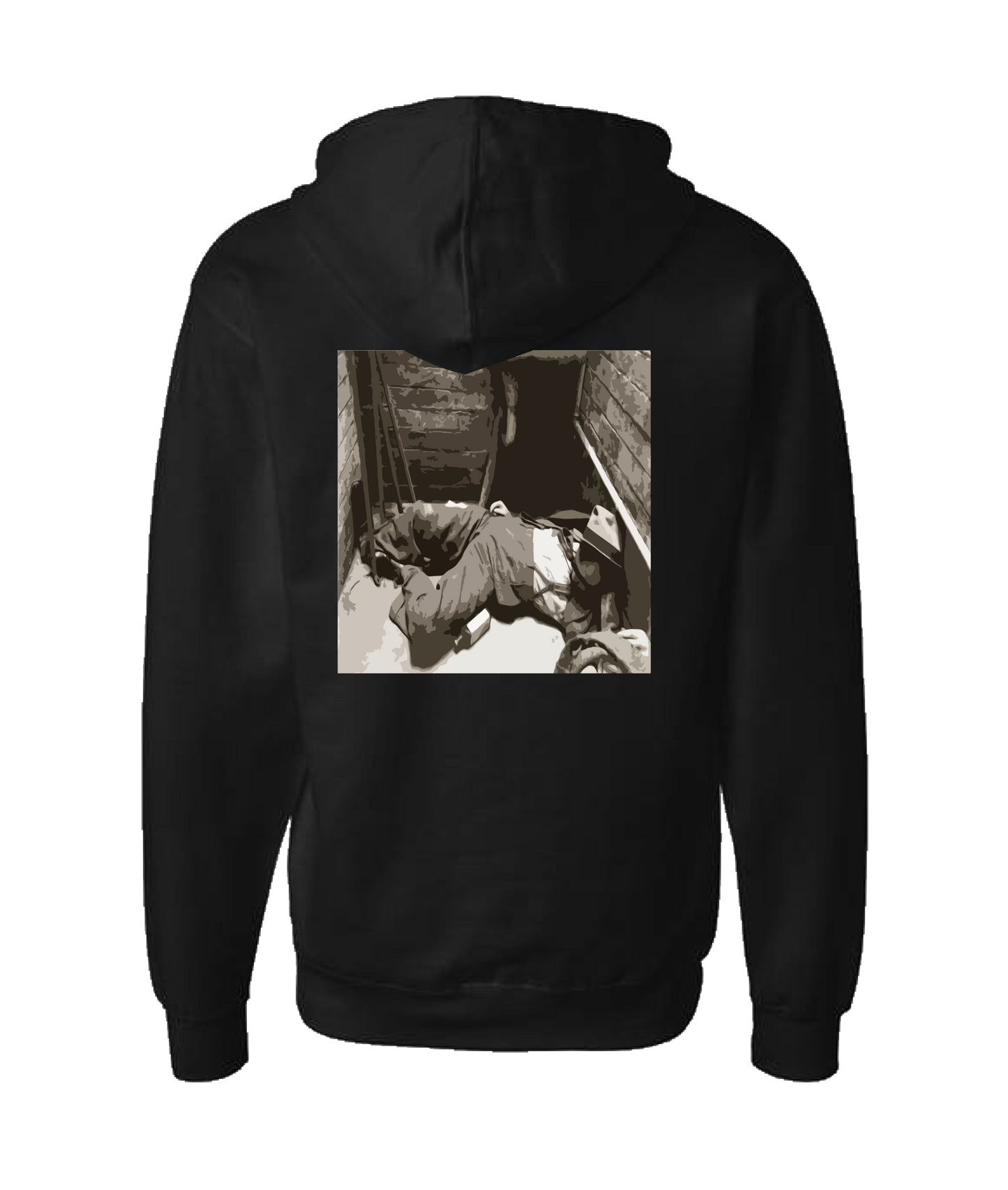 Sincrawford - Man Down - Black Zip Up Hoodie