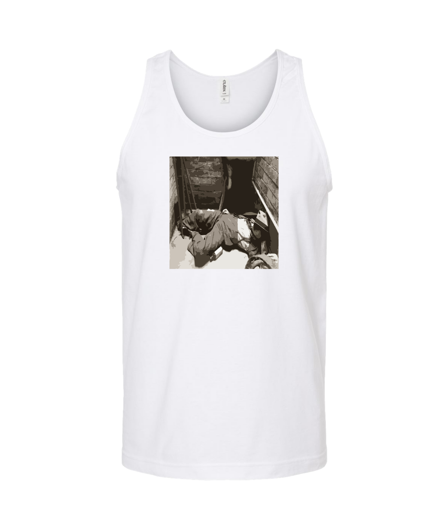 Sincrawford - Man Down - White Tank Top