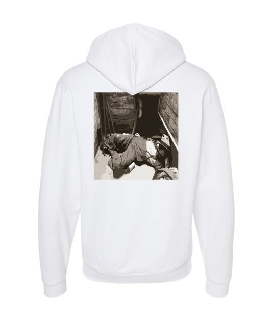 Sincrawford - Man Down - White Zip Up Hoodie