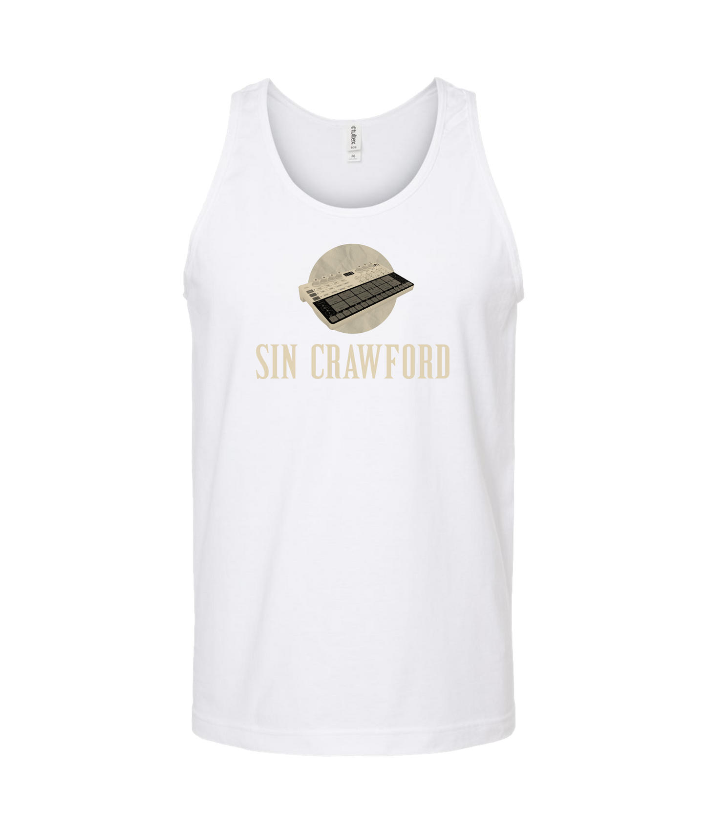 Sincrawford - Drum Machine - White Tank Top