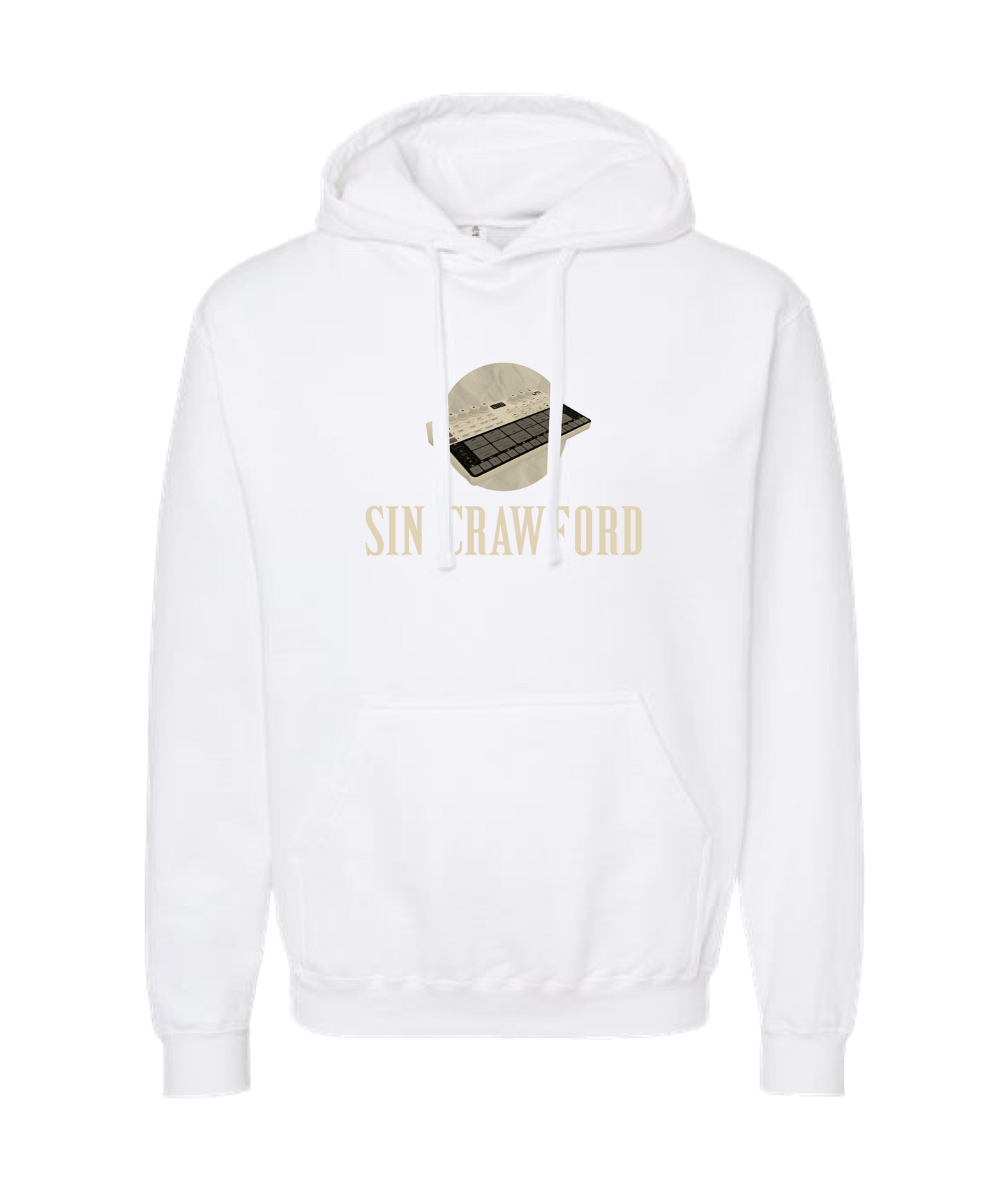 Sincrawford - Drum Machine - White Hoodie