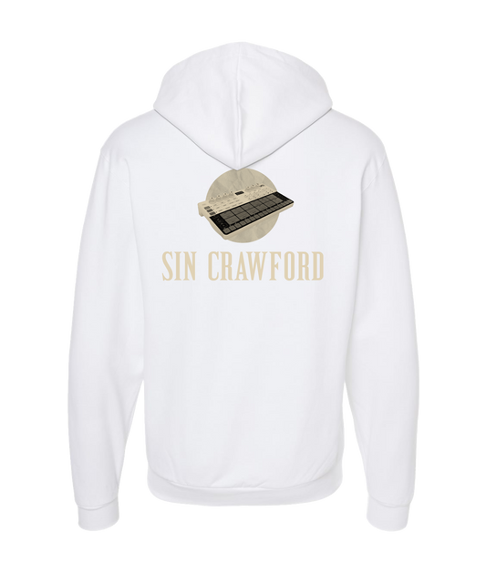 Sincrawford - Drum Machine - White Zip Up Hoodie