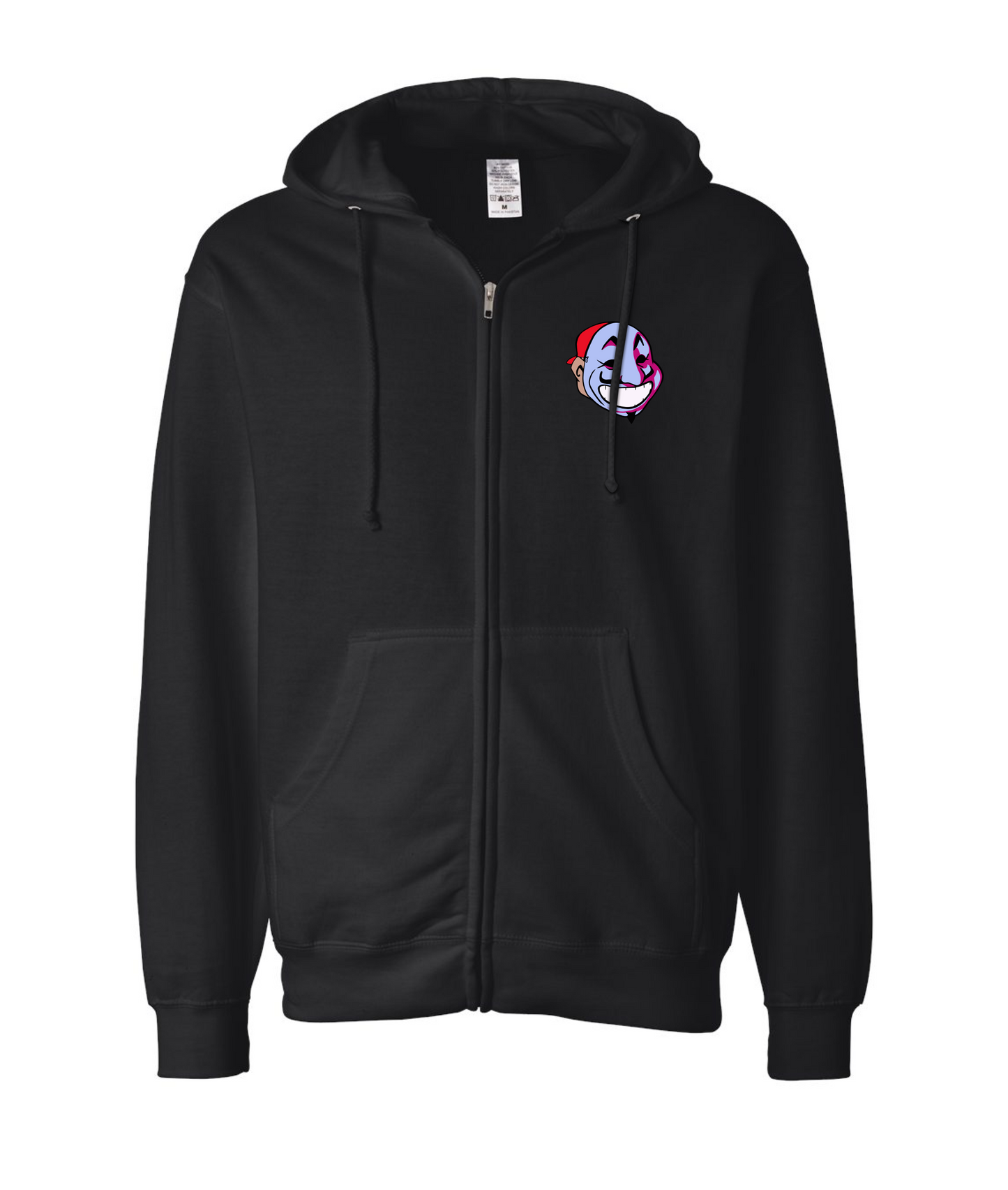 Shadow Creek Entertainment - Face Logo - Black Zip Hoodie