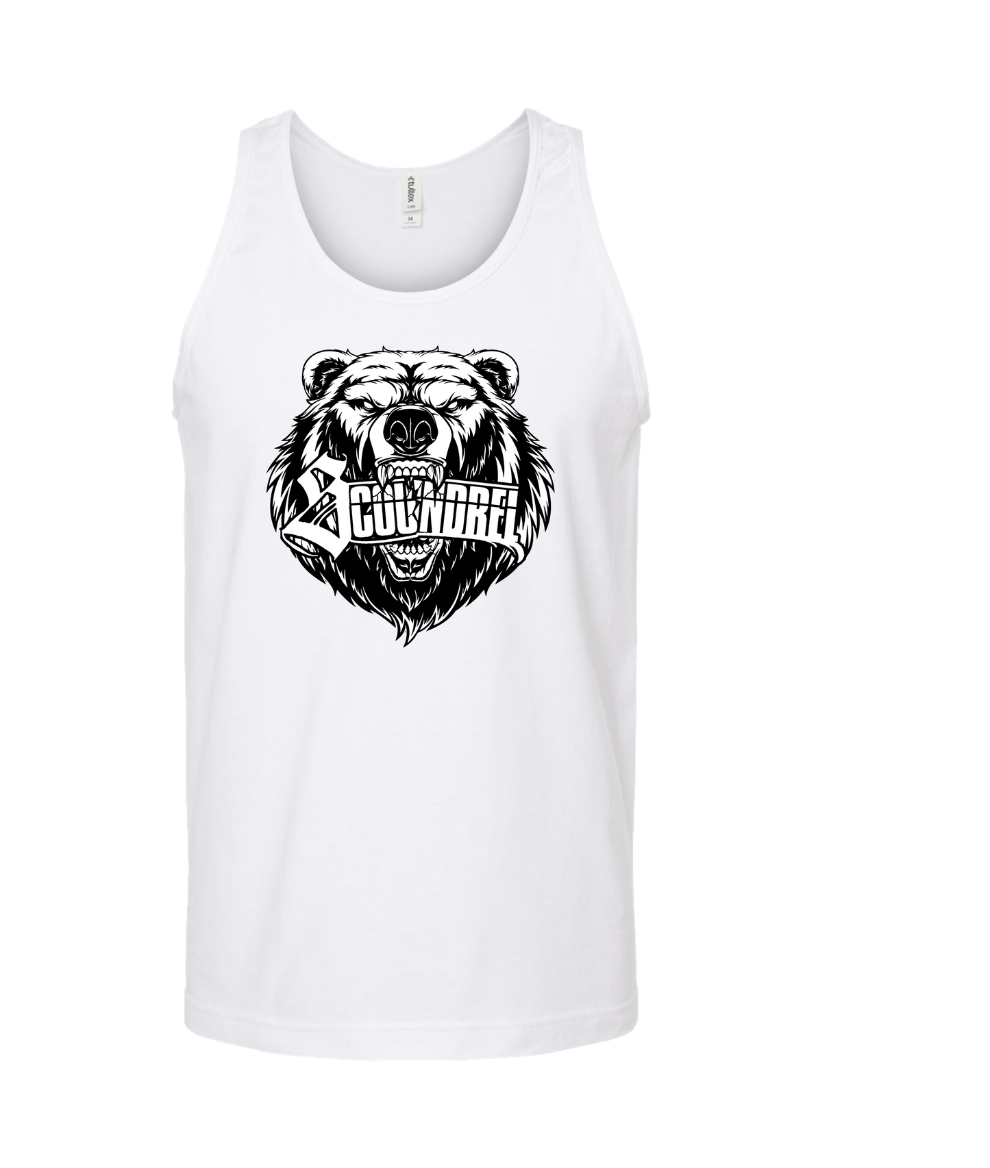 Scoundrel - Bear - White Tank Top