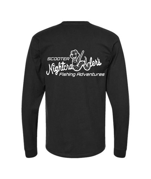 V-SCNTOP - Scooter Nightcrawler BW - Black Long Sleeve T