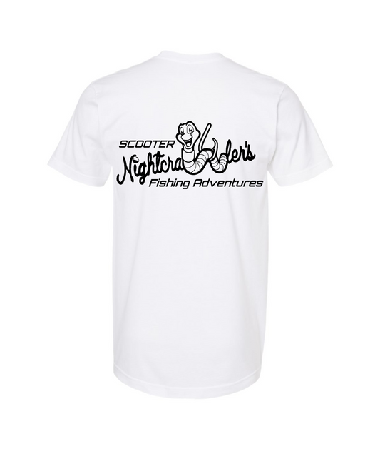 V-SCNTOP - Scooter Nightcrawler BW - White T Shirt