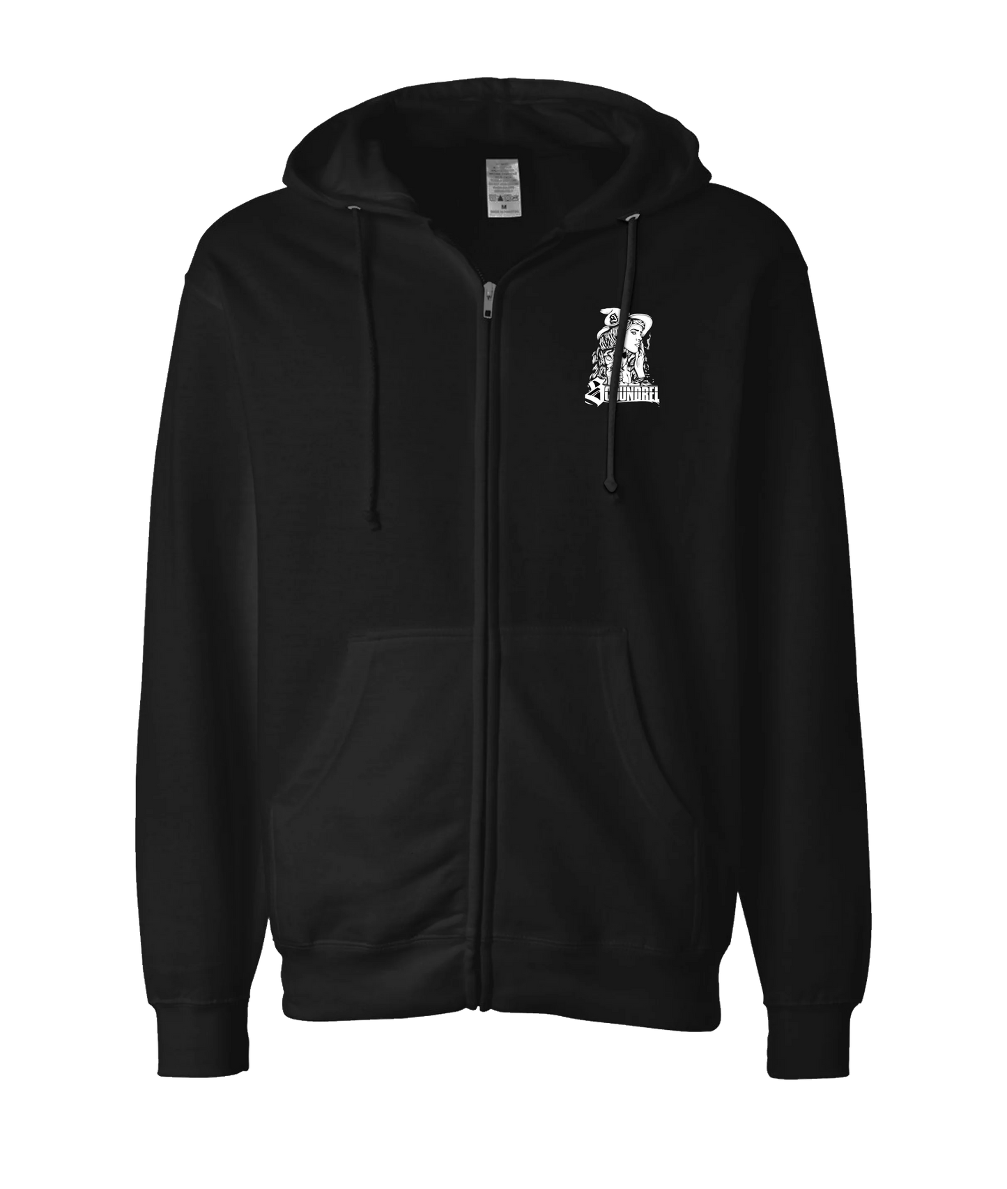 Scoundrel - Witch - Black Zip Up Hoodie