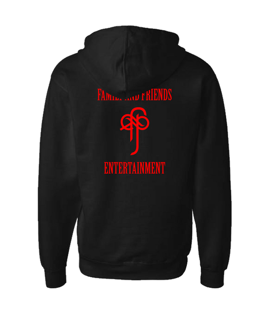 Sin Crawford - Family and Friends Ent. - Black Zip Up Hoodie