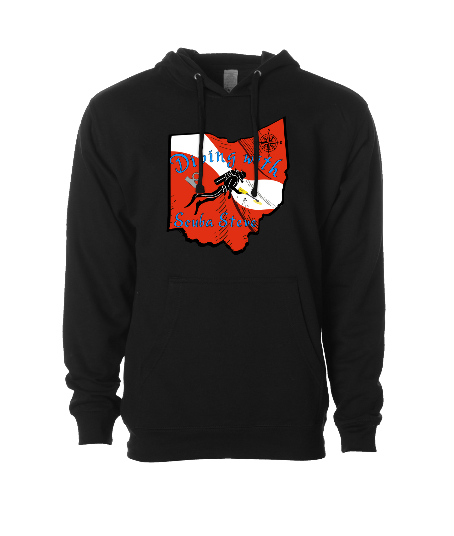 Scuba Steve - NAUI I - Black Hoodie
