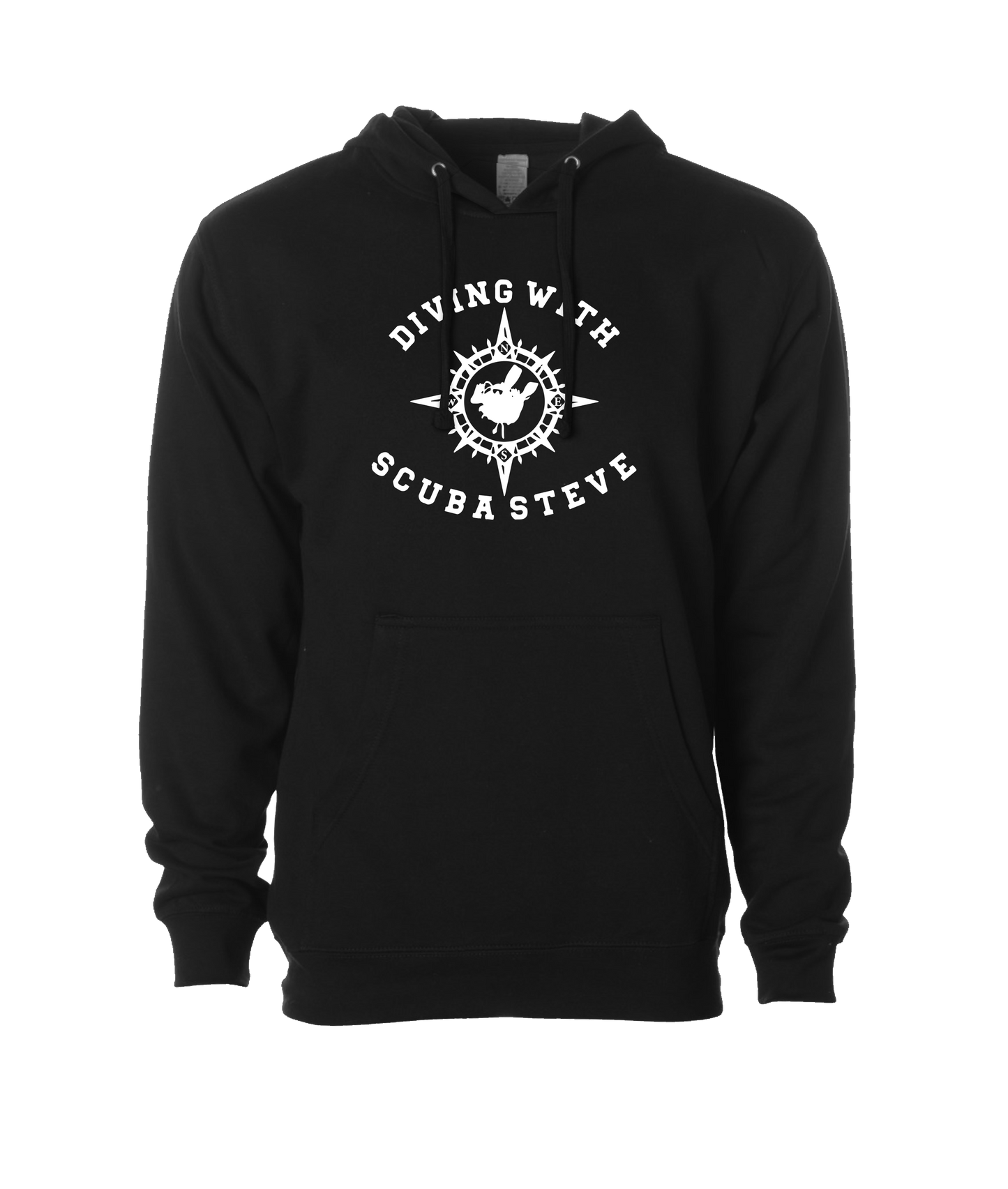 Scuba Steve - COMPASS - Black Hoodie