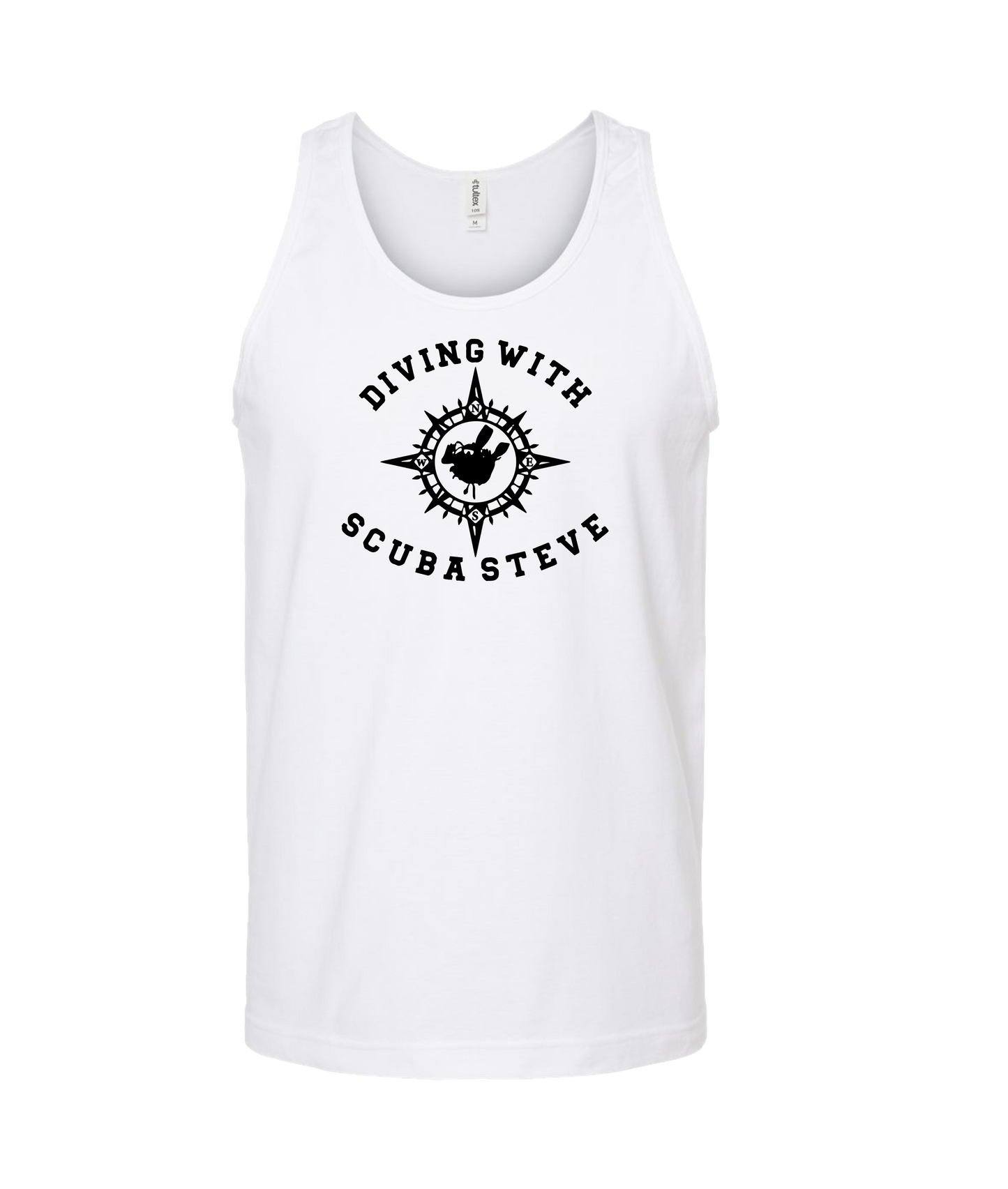 Scuba Steve - COMPASS - White Tank Top