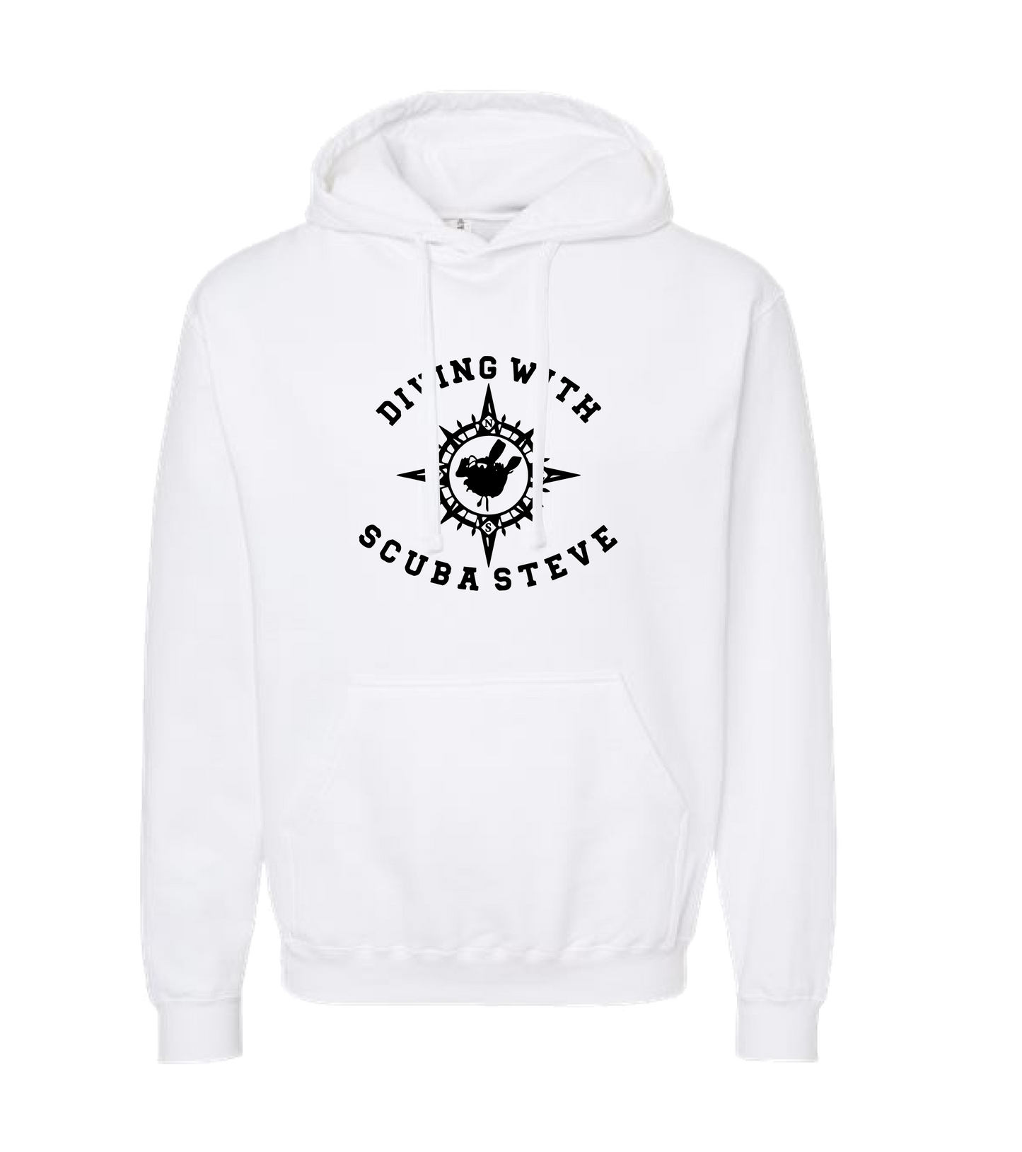 Scuba Steve - COMPASS - White Hoodie