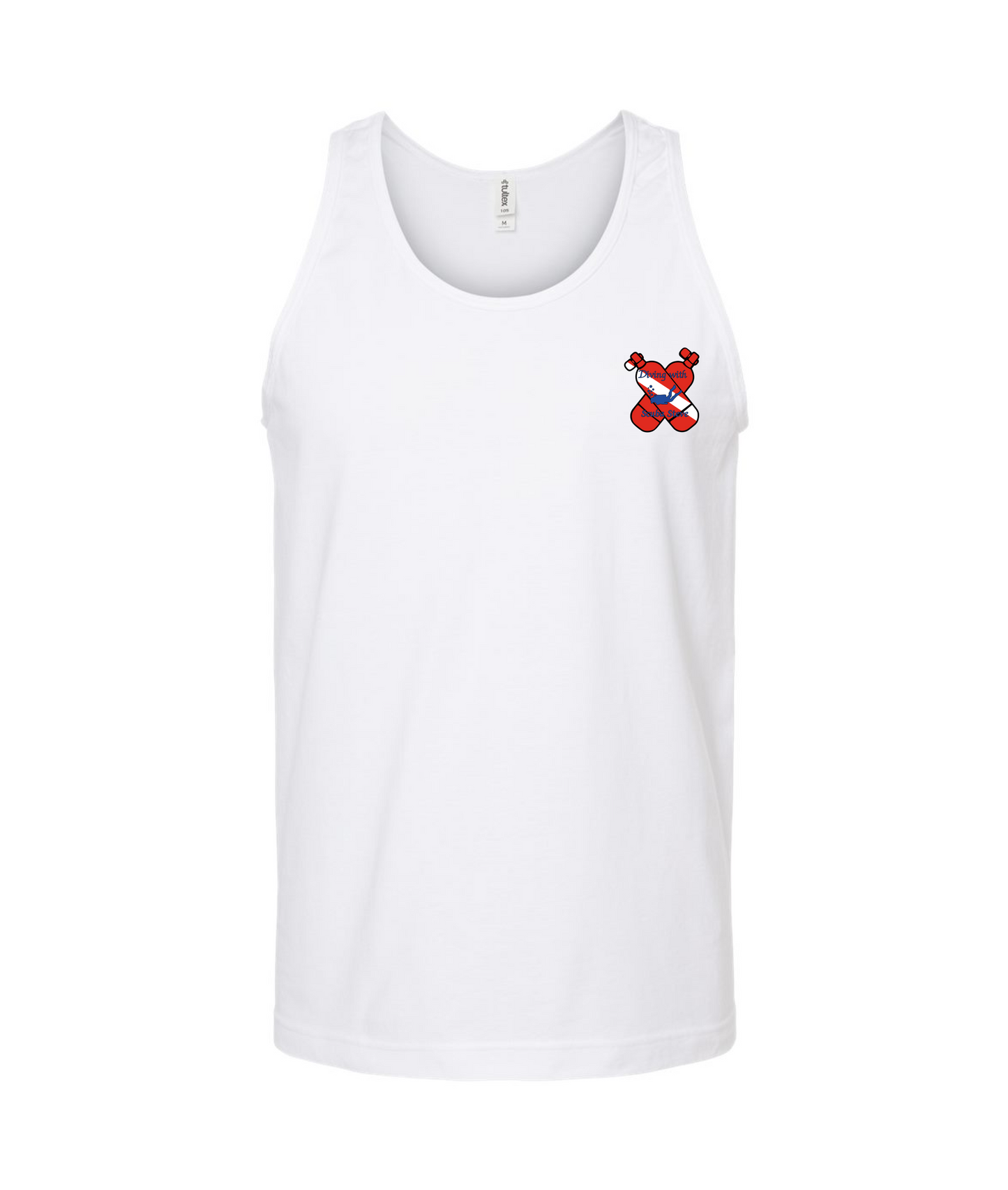 Scuba Steve - OXYGEN TANK - White Tank Top