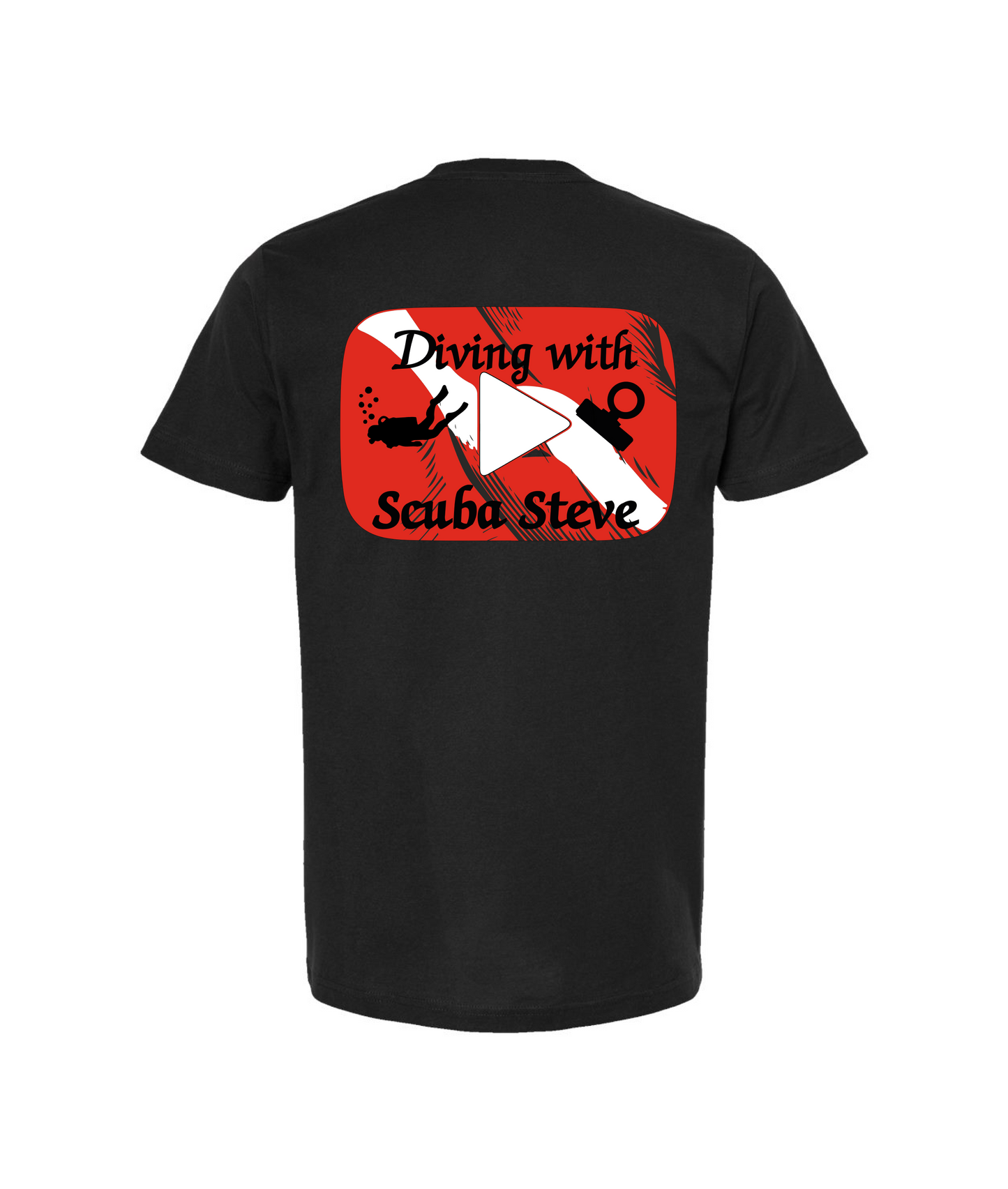 Scuba Steve - PLAY - Black T-Shirt