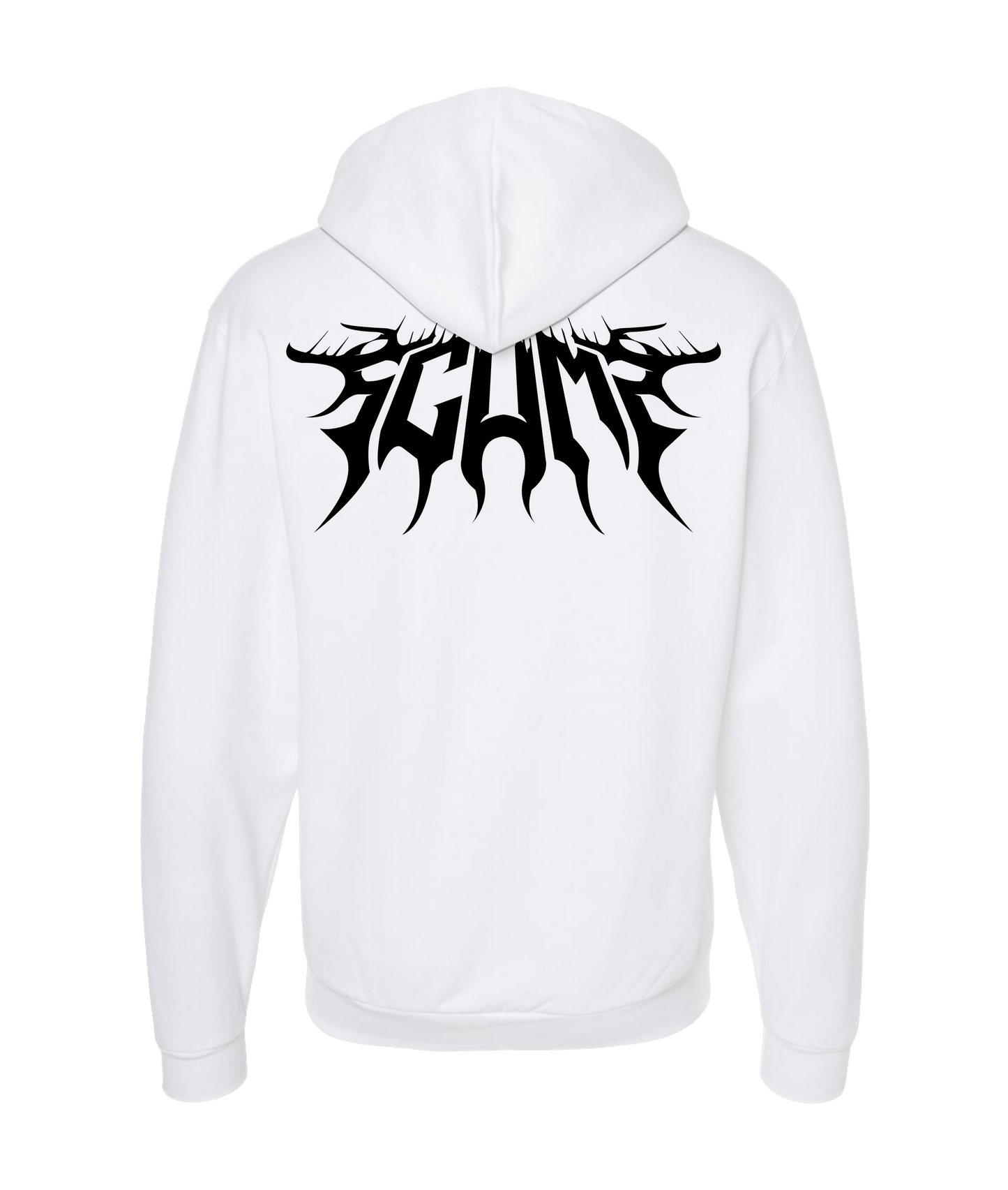 SCUMZ - Logo - White Zip Up Hoodie