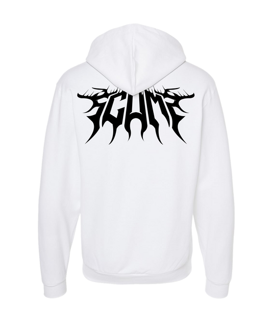 SCUMZ - Logo - White Zip Up Hoodie