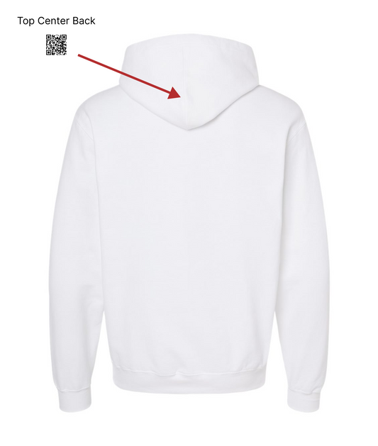 Steve's Diner Podcast - Logo - White Hoodie
