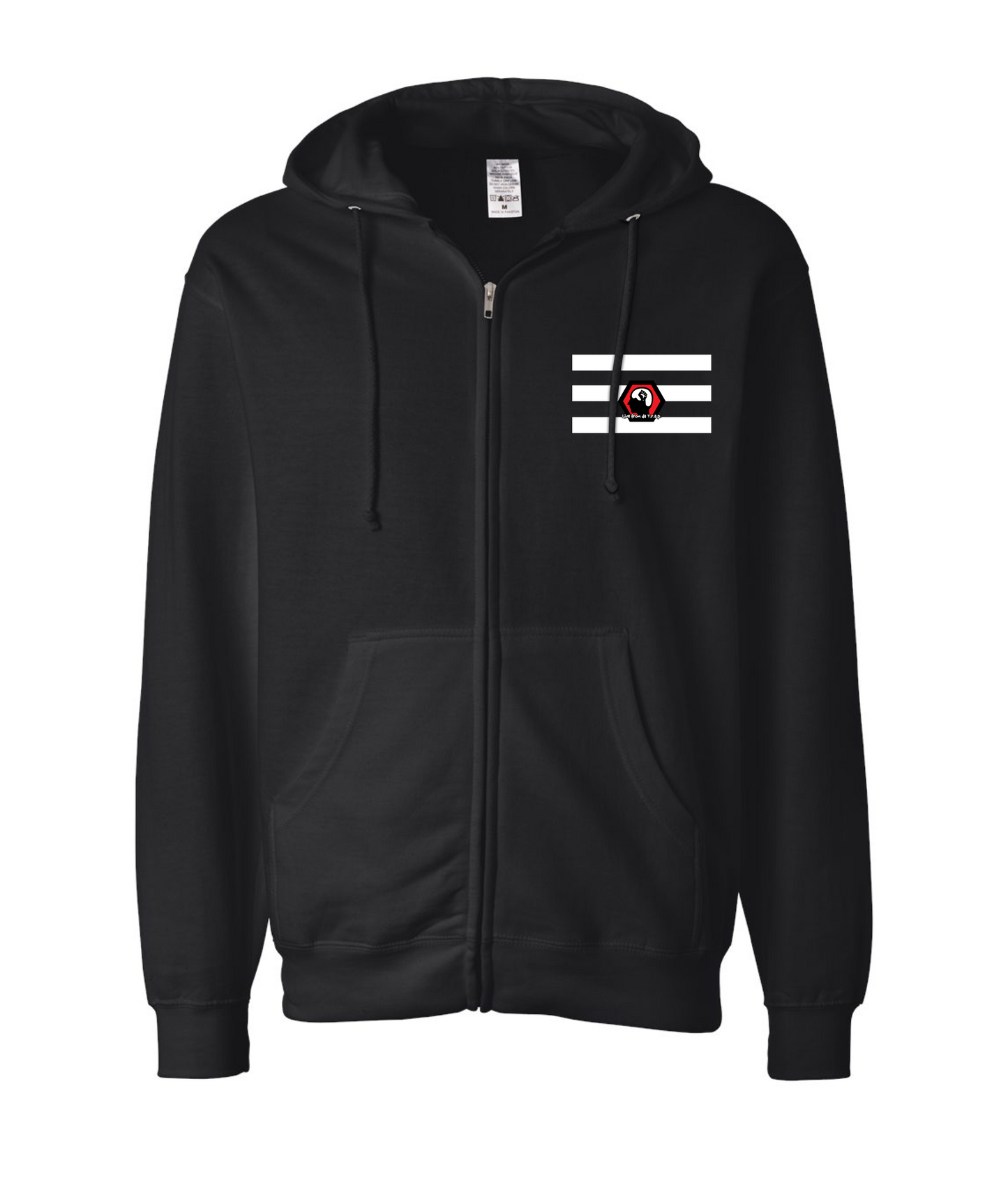 Skank Dollar - Heterosexual Pride LC - Black Zip Up Hoodie