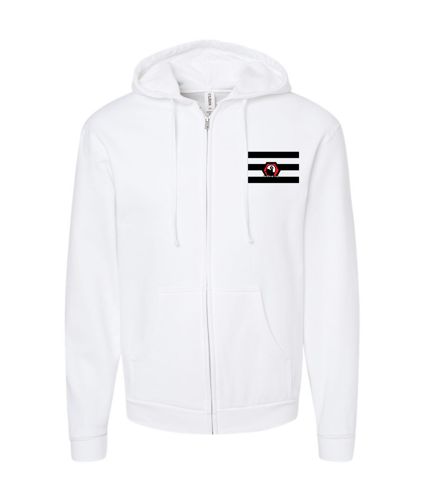 Skank Dollar - Heterosexual Pride LC - White Zip Up Hoodie