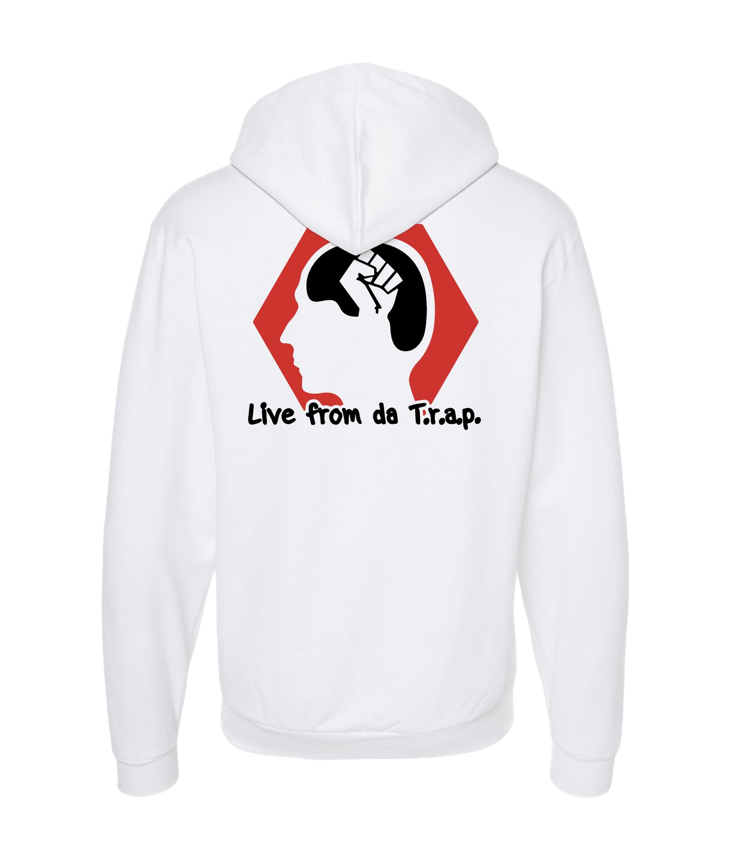 Skank Dollar - Live from da T.r.a.p.Com - White Zip Up Hoodie