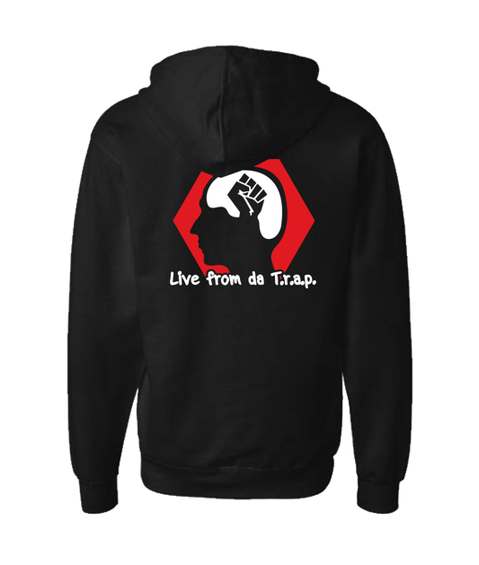 Skank Dollar - Live from da T.r.a.p.Com - Black Zip Up Hoodie
