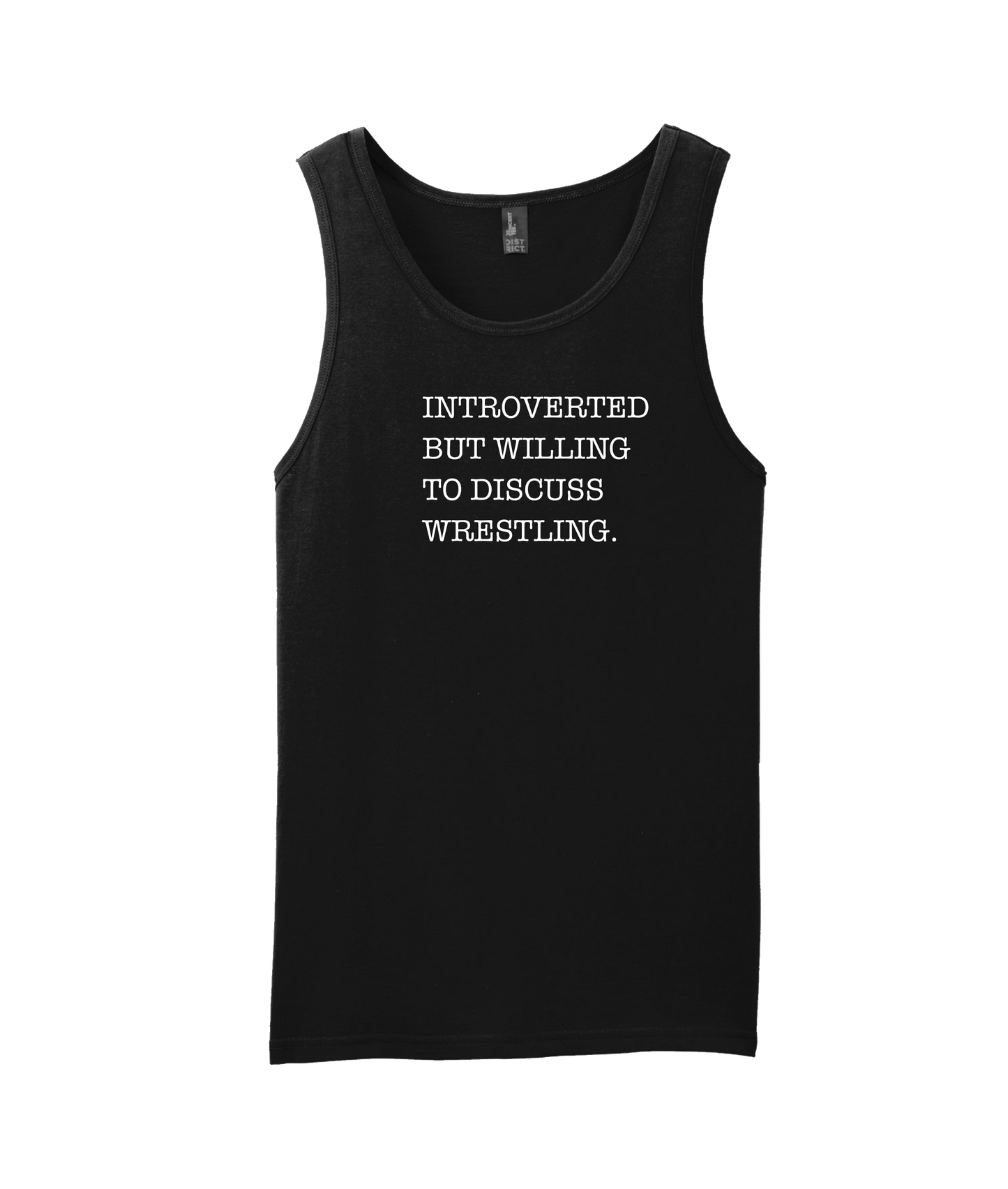 Skank Dollar - Introverted but... Wrestling - Black Tank Top