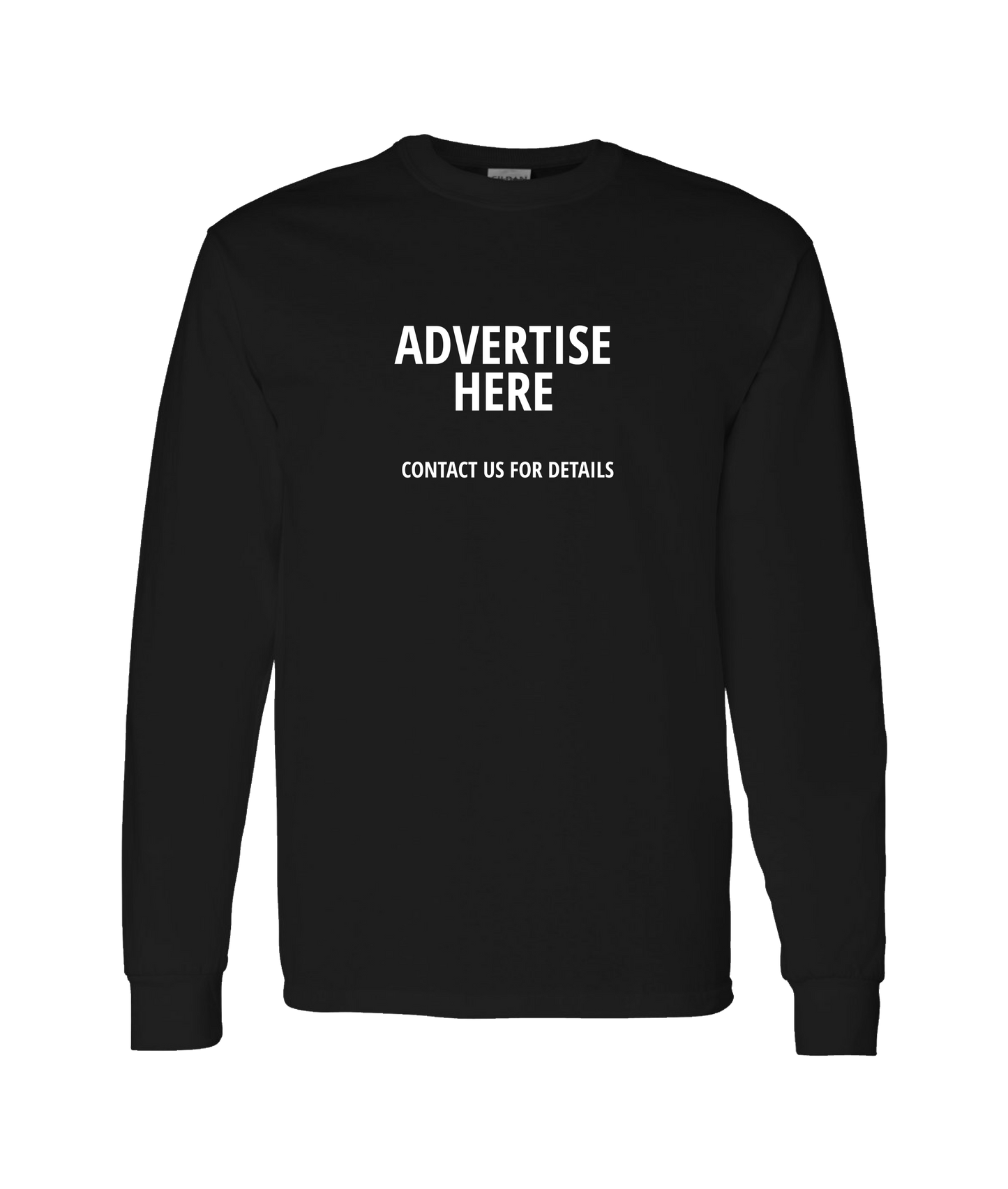 Skank Dollar - Advertise Here - Black Long Sleeve T