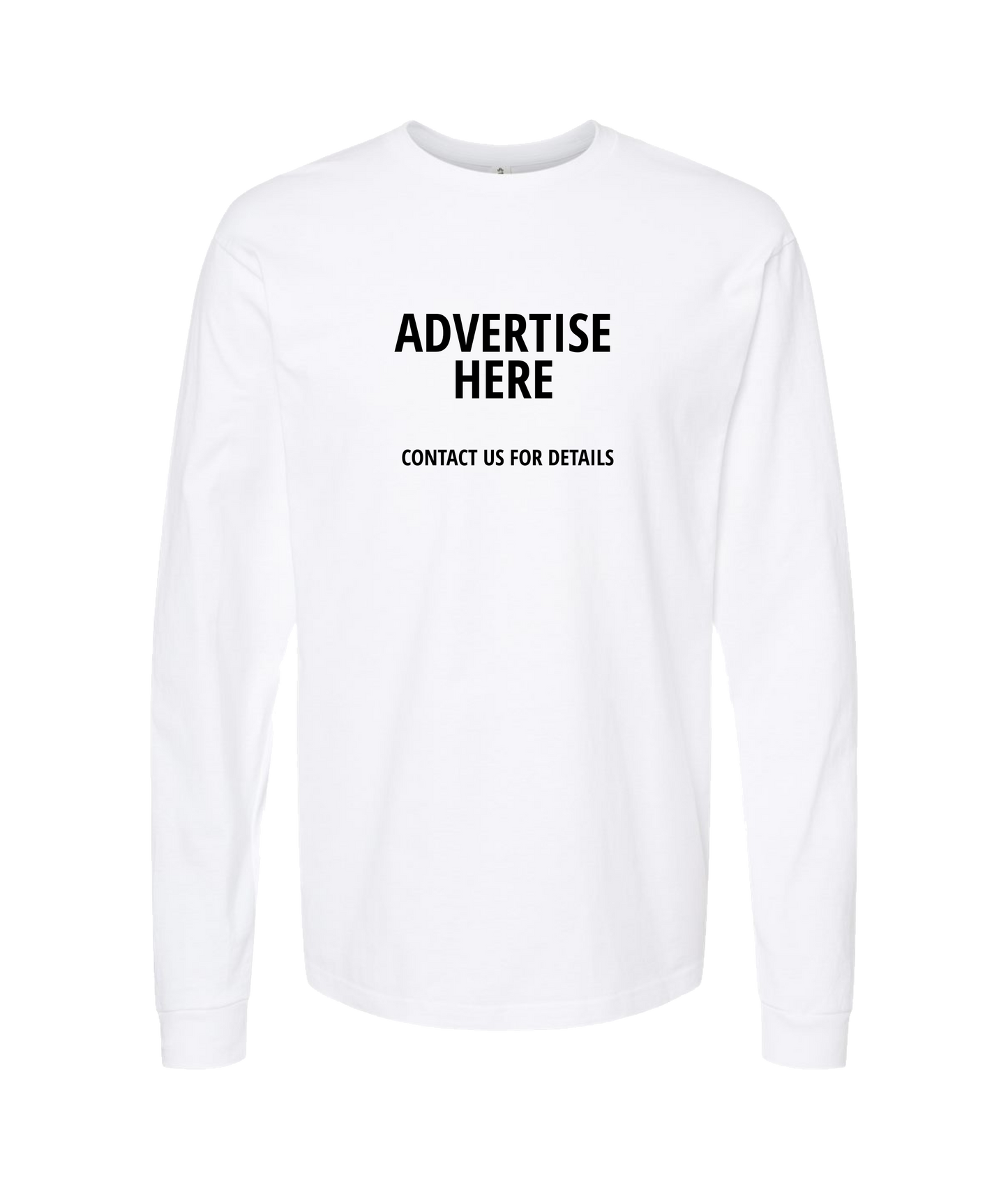 Skank Dollar - Advertise Here - White Long Sleeve T