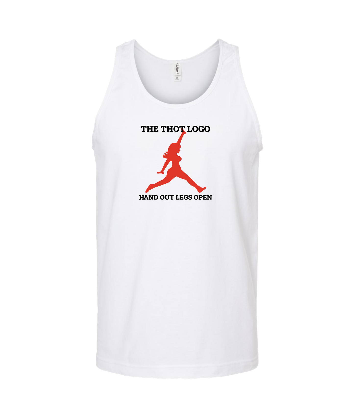 Skank Dollar - The THOT Logo - White Tank Top