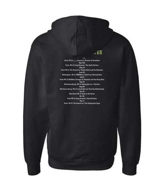 V-SEGTOP - 2023 SHOW DATES - Black Zip Up Hoodie
